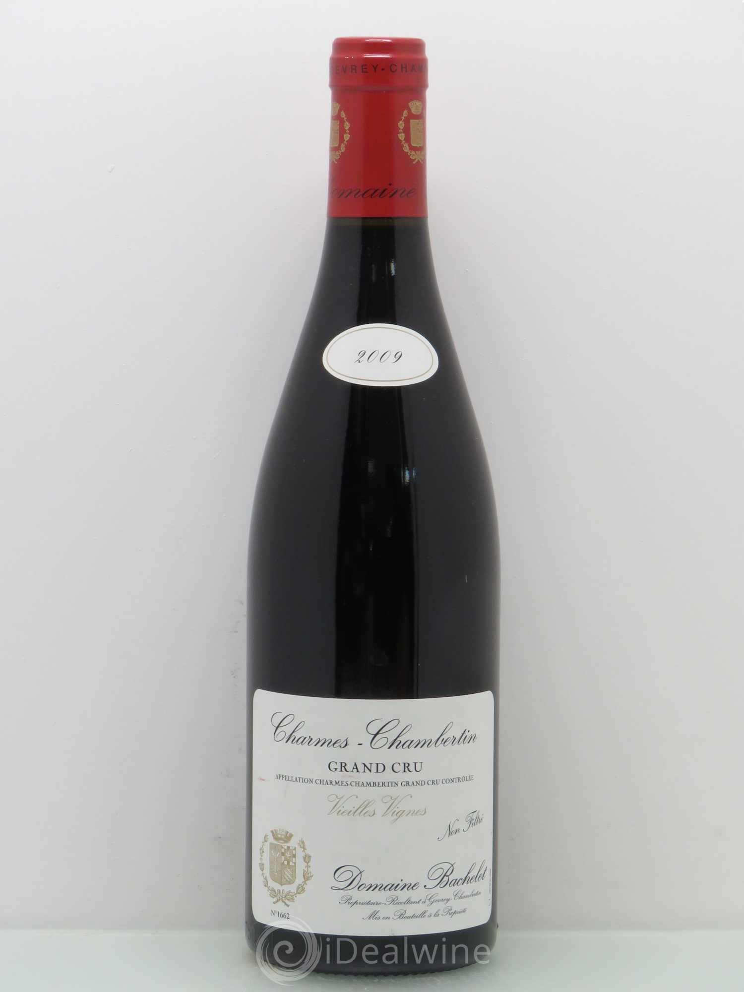 Charmes-Chambertin Grand Cru Vieilles Vignes Denis Bachelet (Domaine) Vieilles Vignes 2009 - Lot de 1 bouteille - 0