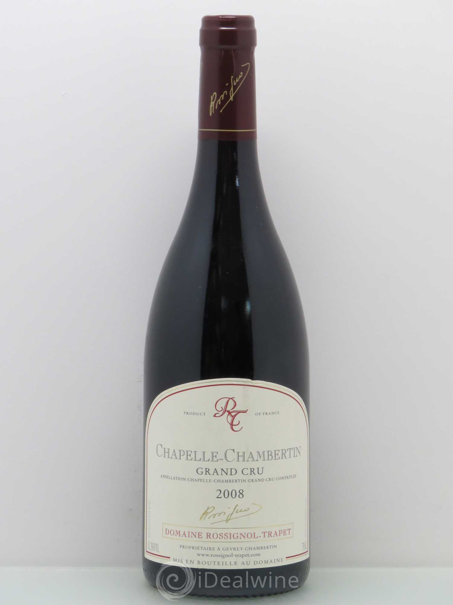Chapelle-Chambertin Grand Cru Rossignol-Trapet (Domaine) 2008 - Lot de 1 bouteille - 0