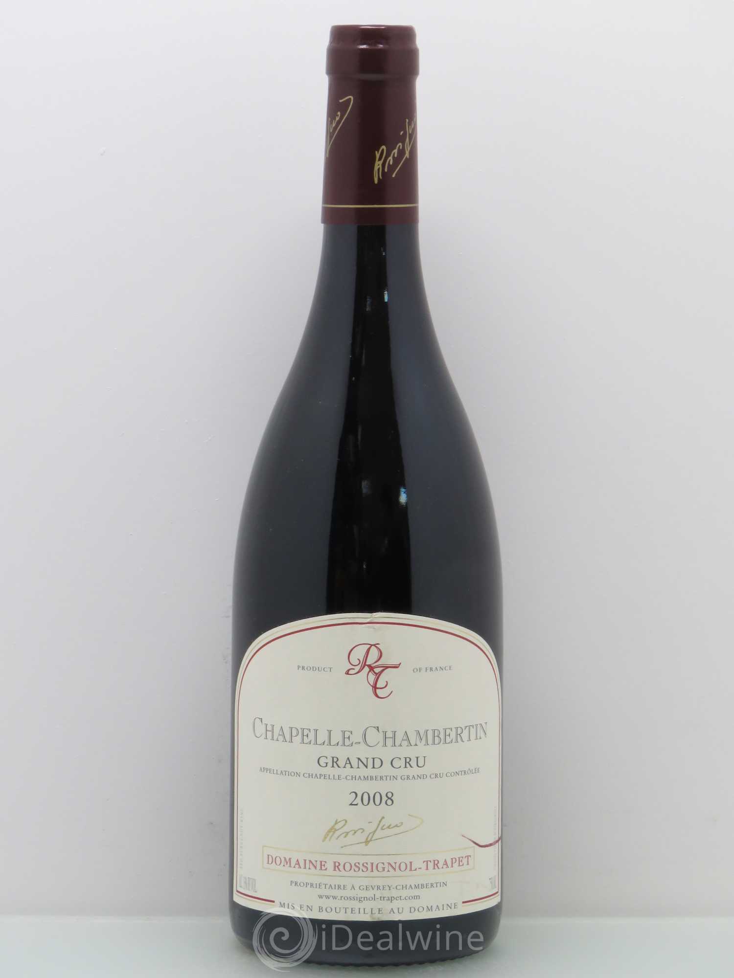 Chapelle-Chambertin Grand Cru Rossignol-Trapet (Domaine) 2008 - Lot de 1 bouteille - 0