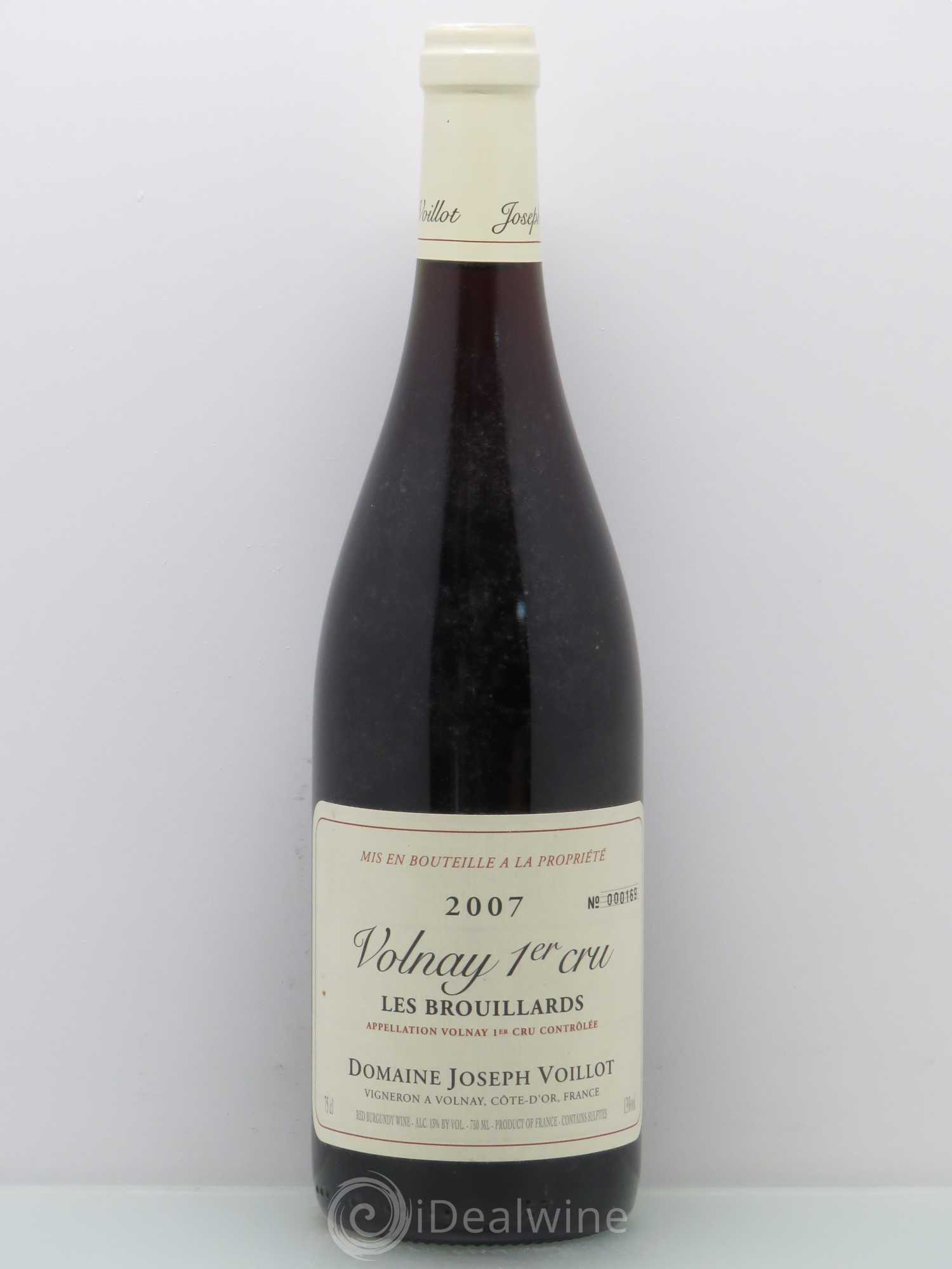 Volnay 1er Cru Joseph Voillot Brouillards 2007 - Posten von 1 Flasche - 0