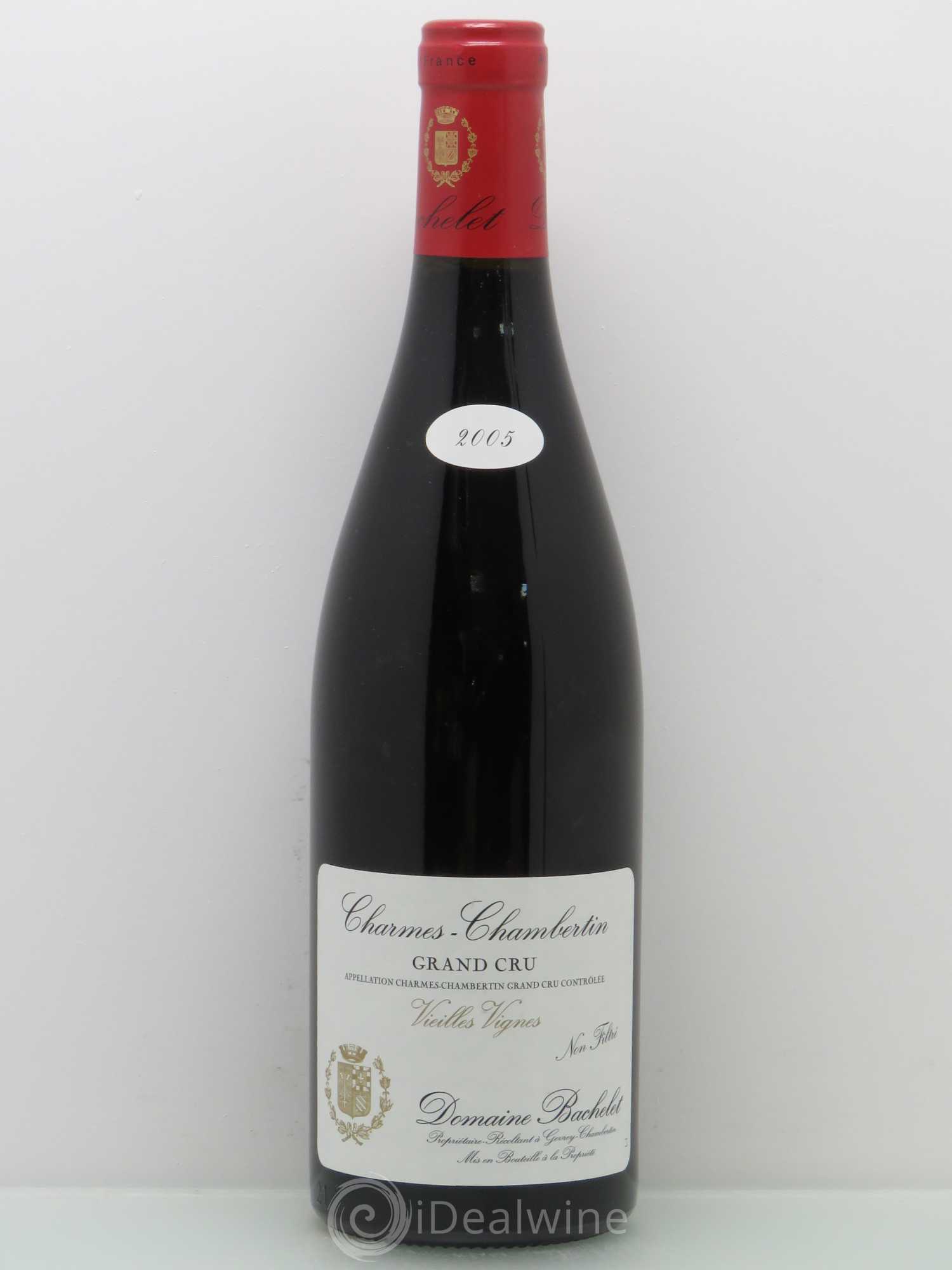 Charmes-Chambertin Grand Cru Vieilles Vignes Denis Bachelet (Domaine) Vieilles Vignes 2005 - Lot de 1 bouteille - 0