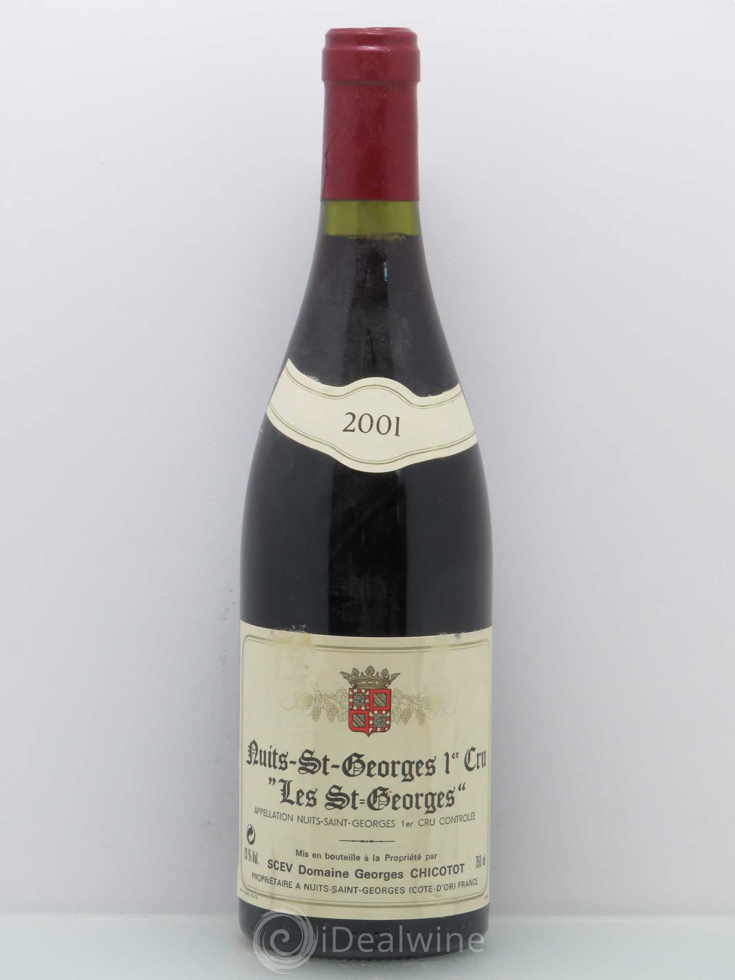 Nuits-Saint-Georges 1er Cru Georges & Pascale Chicotot Les Saint-Georges 2001 - Posten von 1 Flasche - 0