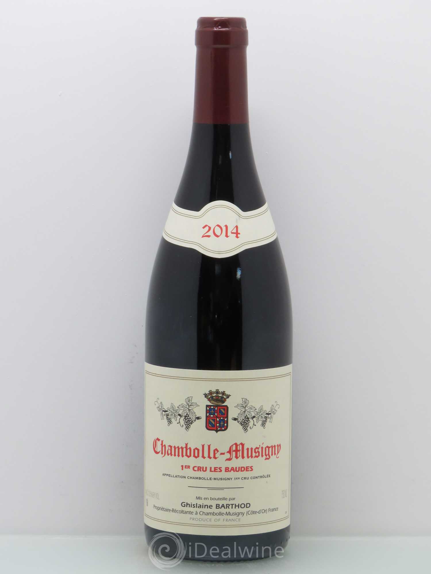 Chambolle-Musigny 1er Cru Les Baudes Ghislaine Barthod 2014 - Lot de 1 bouteille - 0