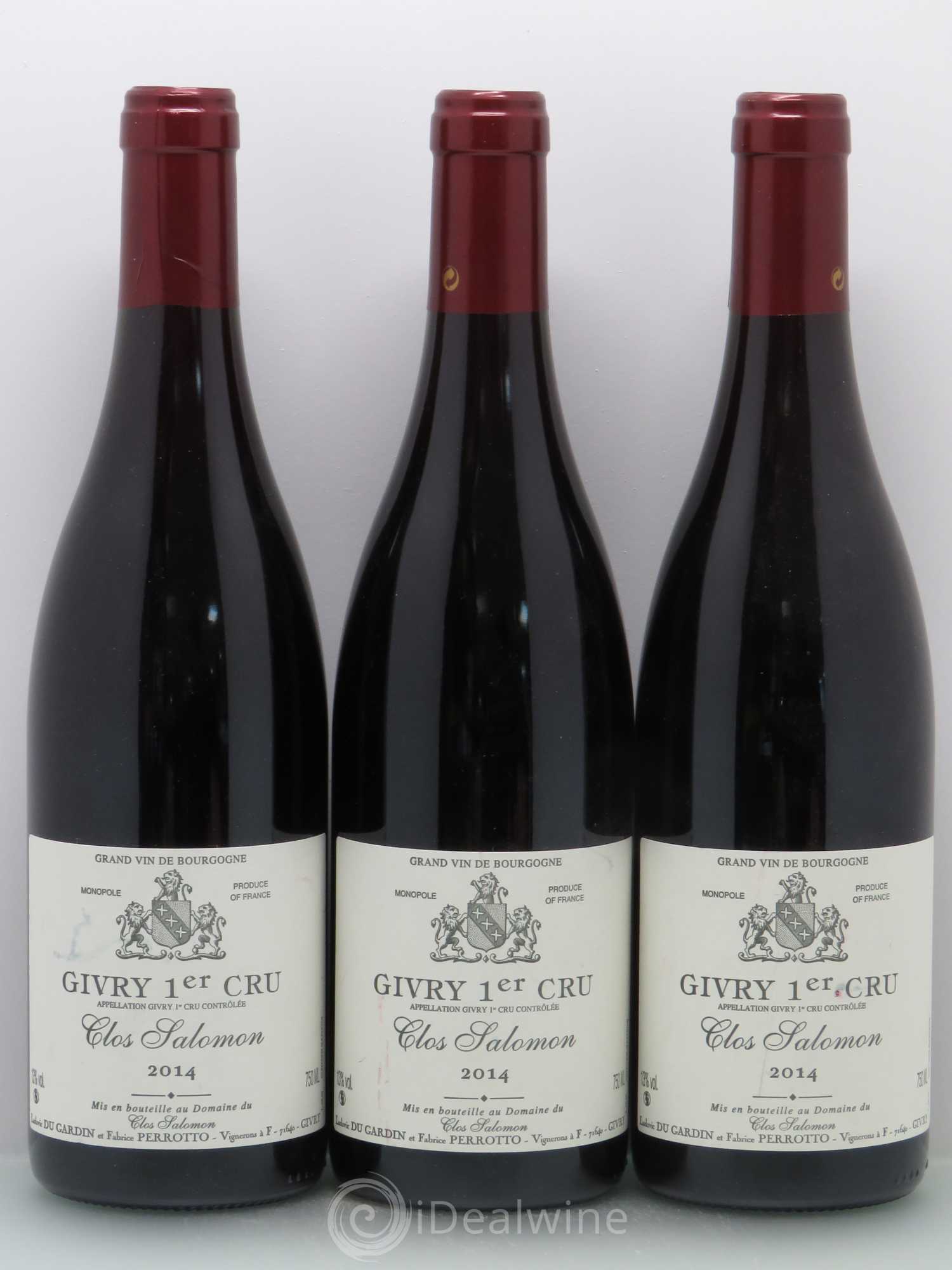 Givry 1er Cru Clos Salomon Clos Salomon 2014 - Posten von 3 Flaschen - 0