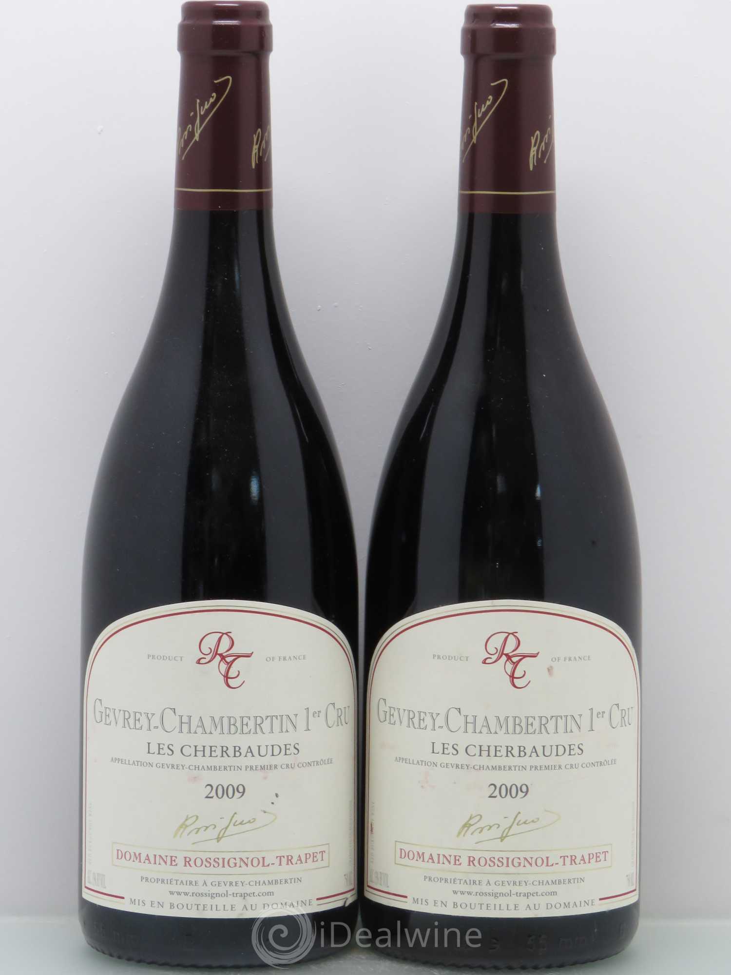 Gevrey-Chambertin 1er Cru Les Cherbaudes Rossignol-Trapet (Domaine) 2009 - Lot de 2 bouteilles - 0