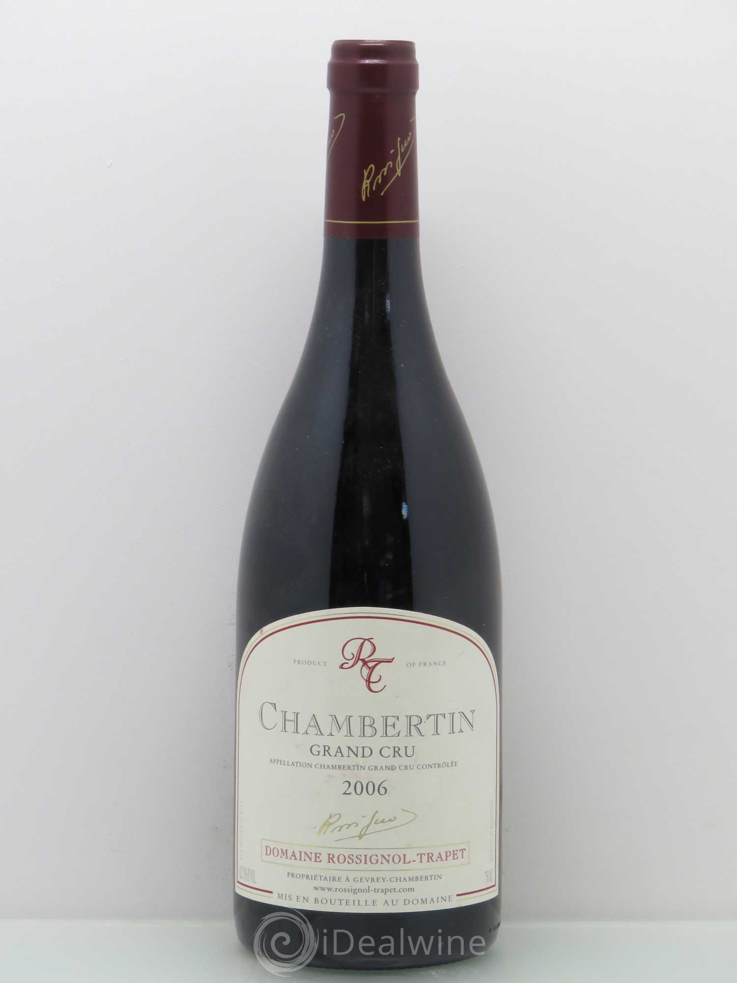 Chambertin Grand Cru Rossignol-Trapet (Domaine) 2006 - Lot de 1 bouteille - 0