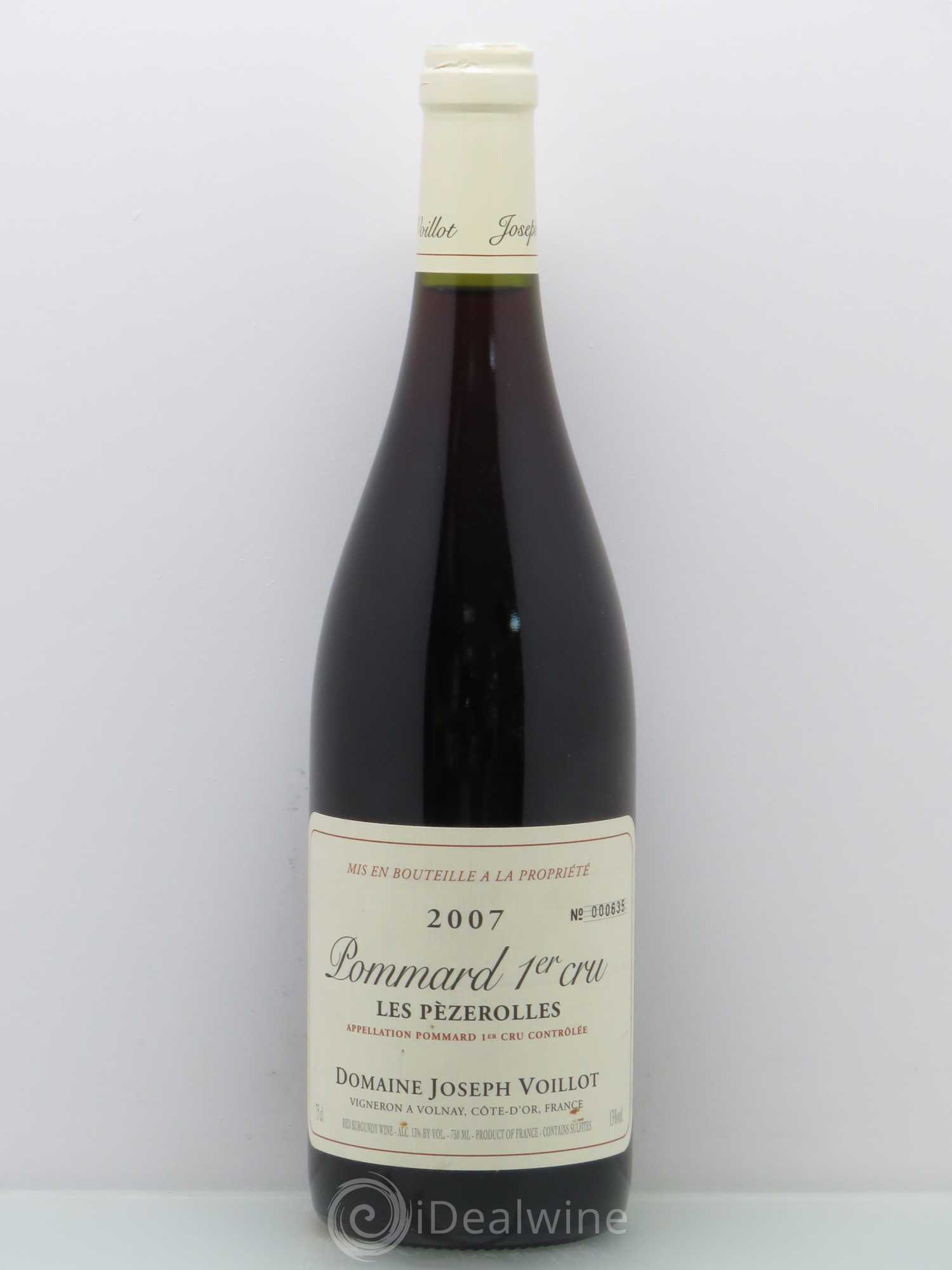 Pommard 1er Cru Joseph Voillot - Les Pèzerolles 2007 - Posten von 1 Flasche - 0