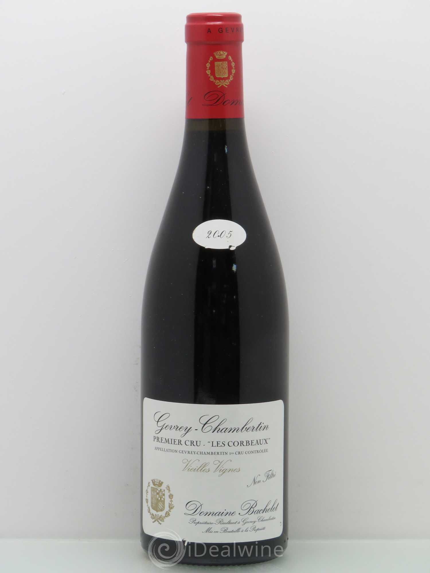 Gevrey-Chambertin 1er Cru Domaine Bachelet - Les Corbeaux - Vieilles Vignes 2005 - Posten von 1 Flasche - 0