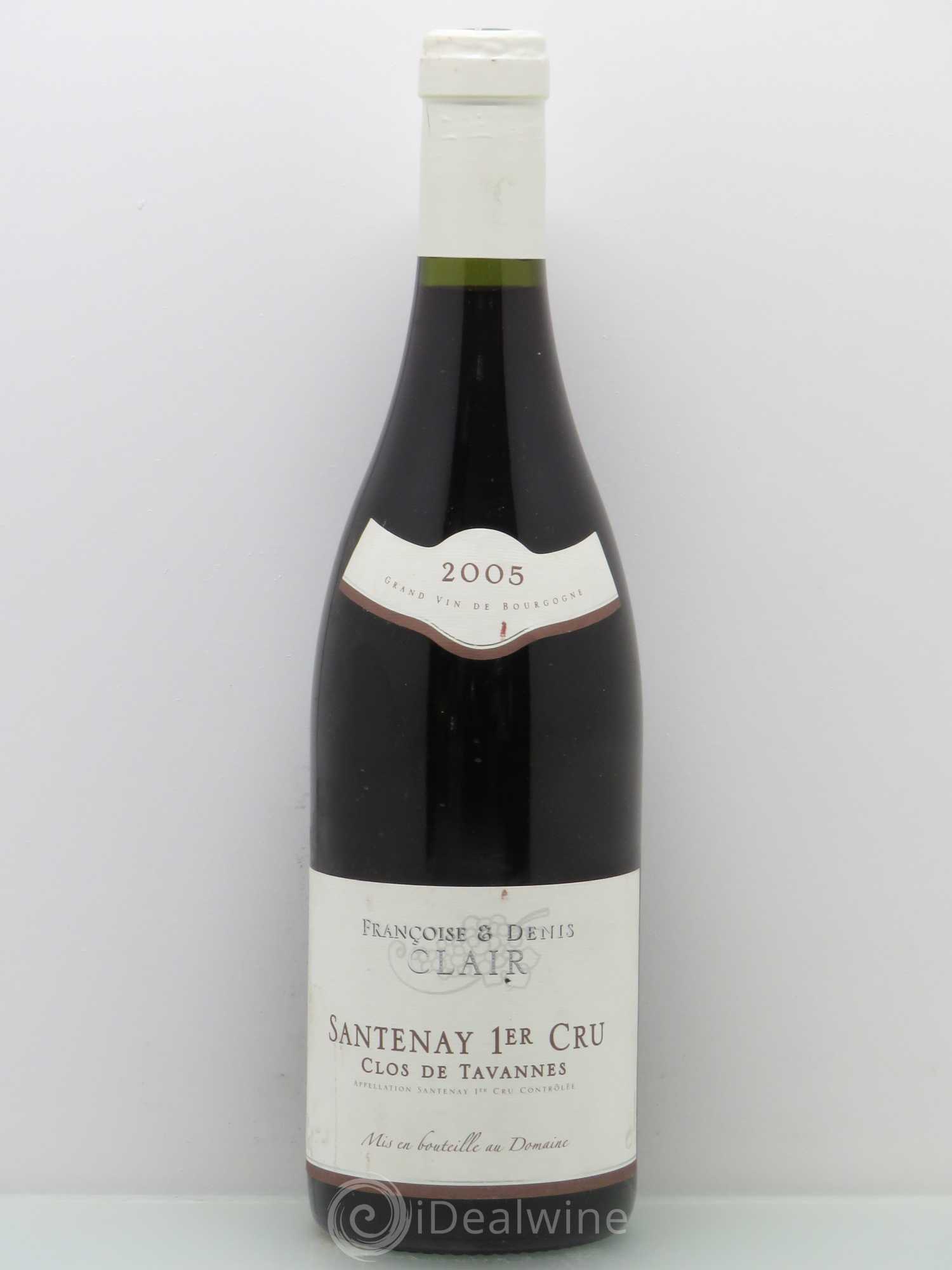 Santenay 1er Cru Françoise & Denis Clair Clos De Tavannes 2005 - Posten von 1 Flasche - 0