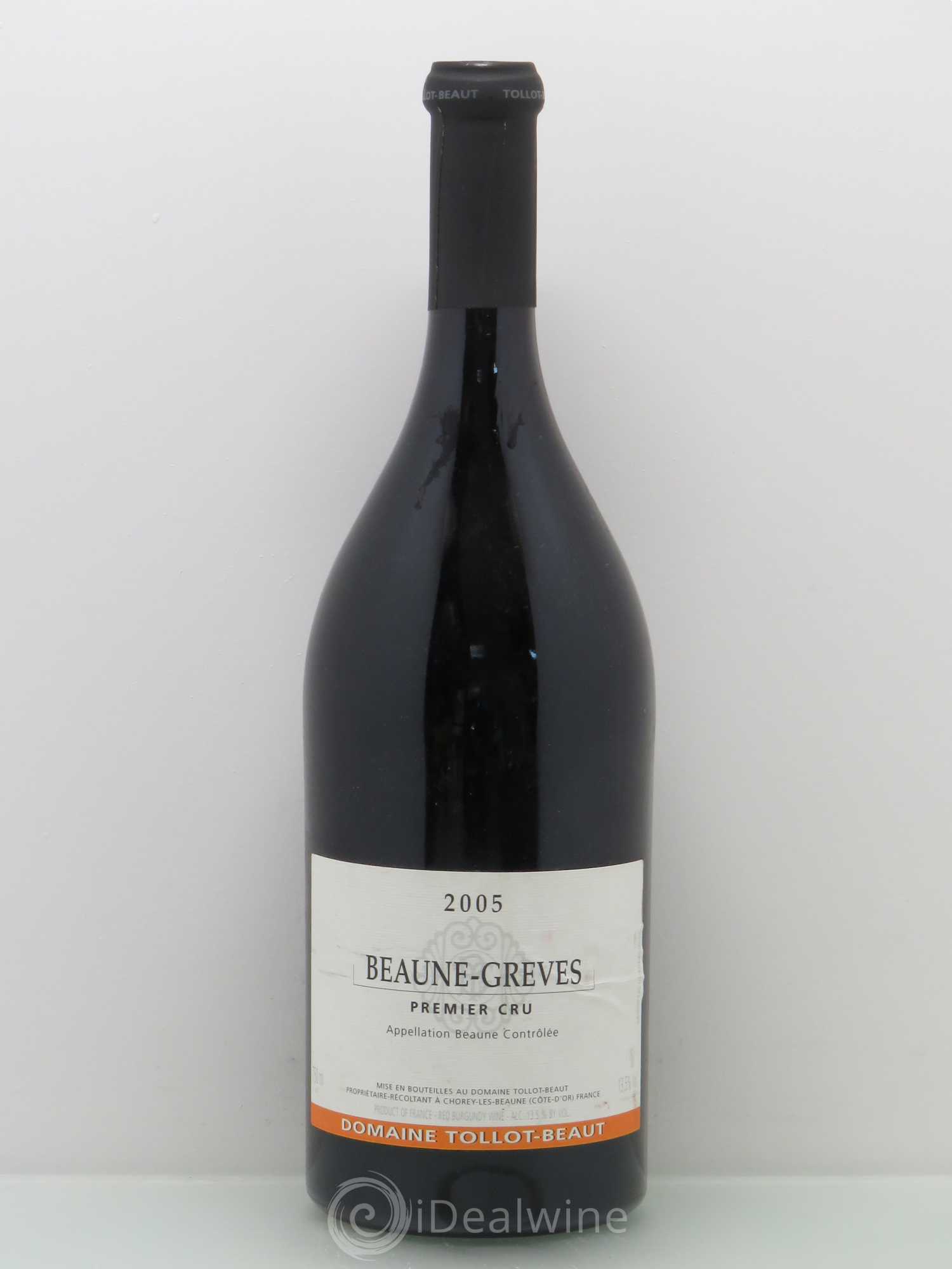 Beaune 1er Cru Domaine Tollot-Beaut Grèves 2005 - Posten von 1 Flasche - 0