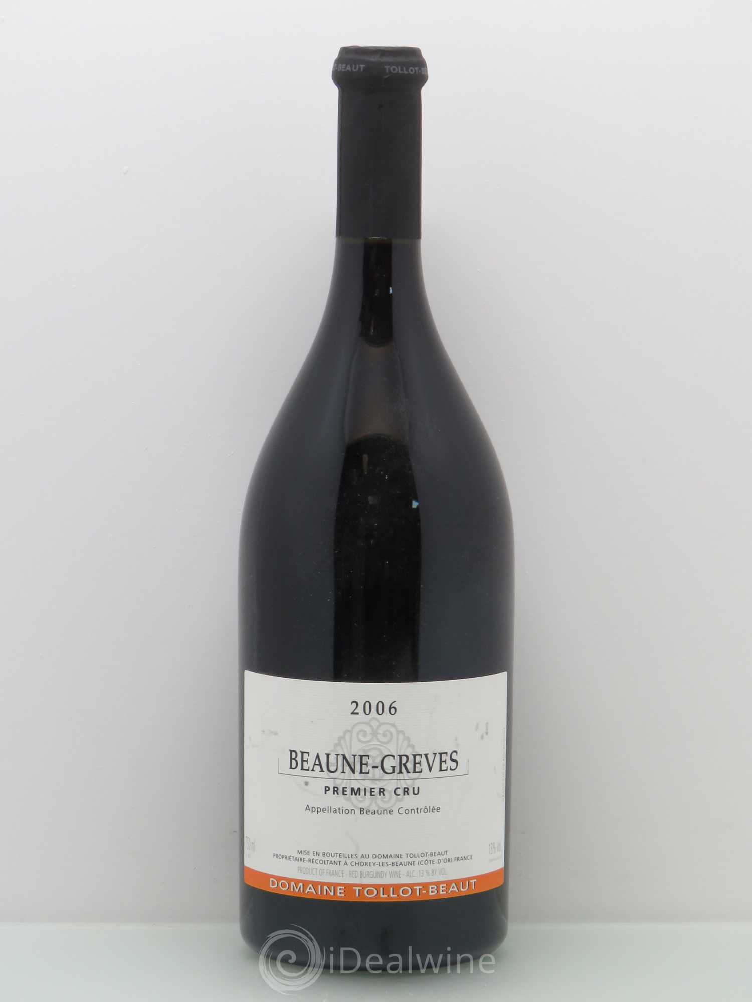 Beaune 1er Cru Domaine Tollot Beaut Grèves 2006 - Posten von 1 Flasche - 0