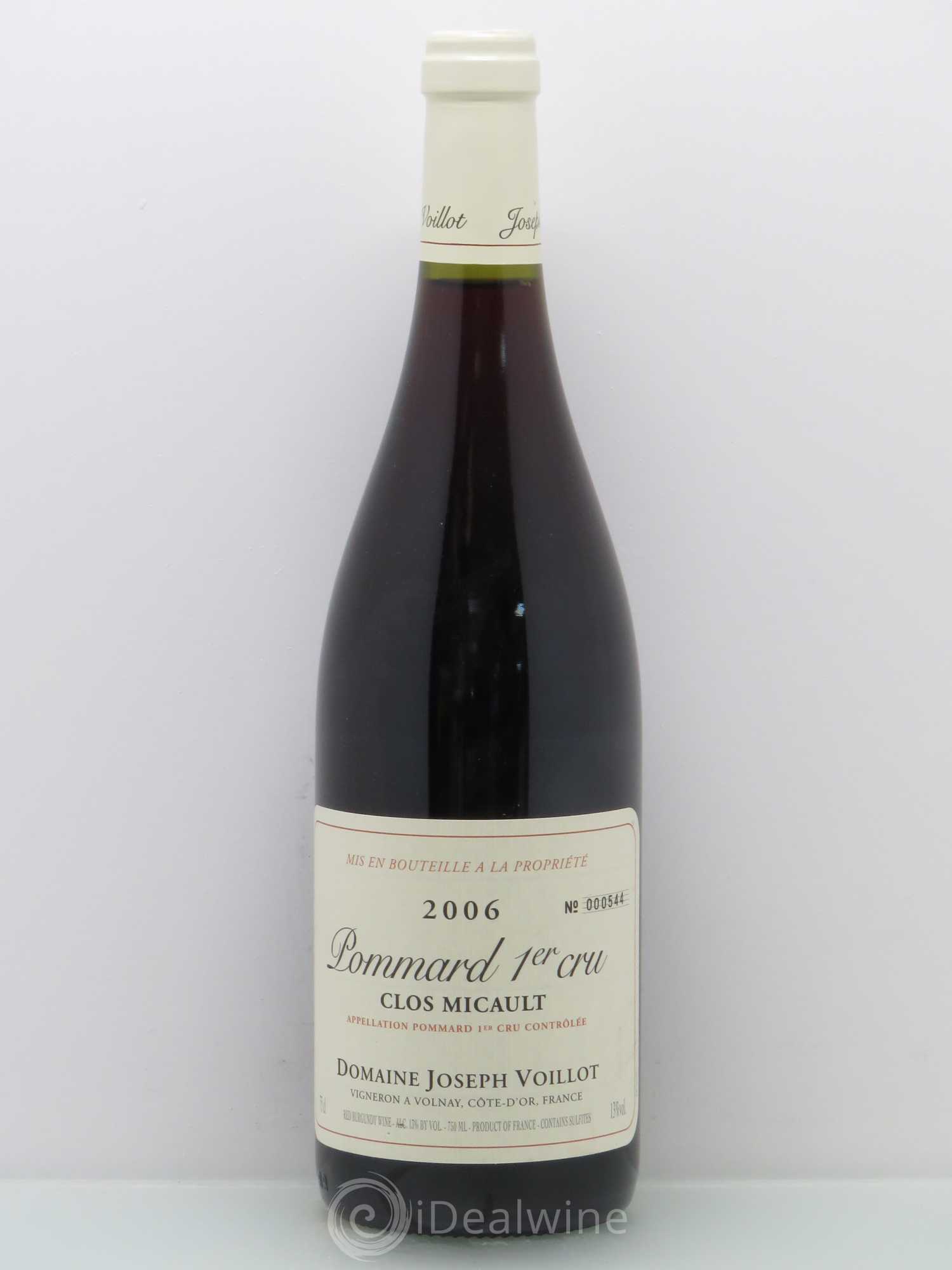 Pommard 1er Cru Joseph Voillot Clos Micault 2006 - Posten von 1 Flasche - 0