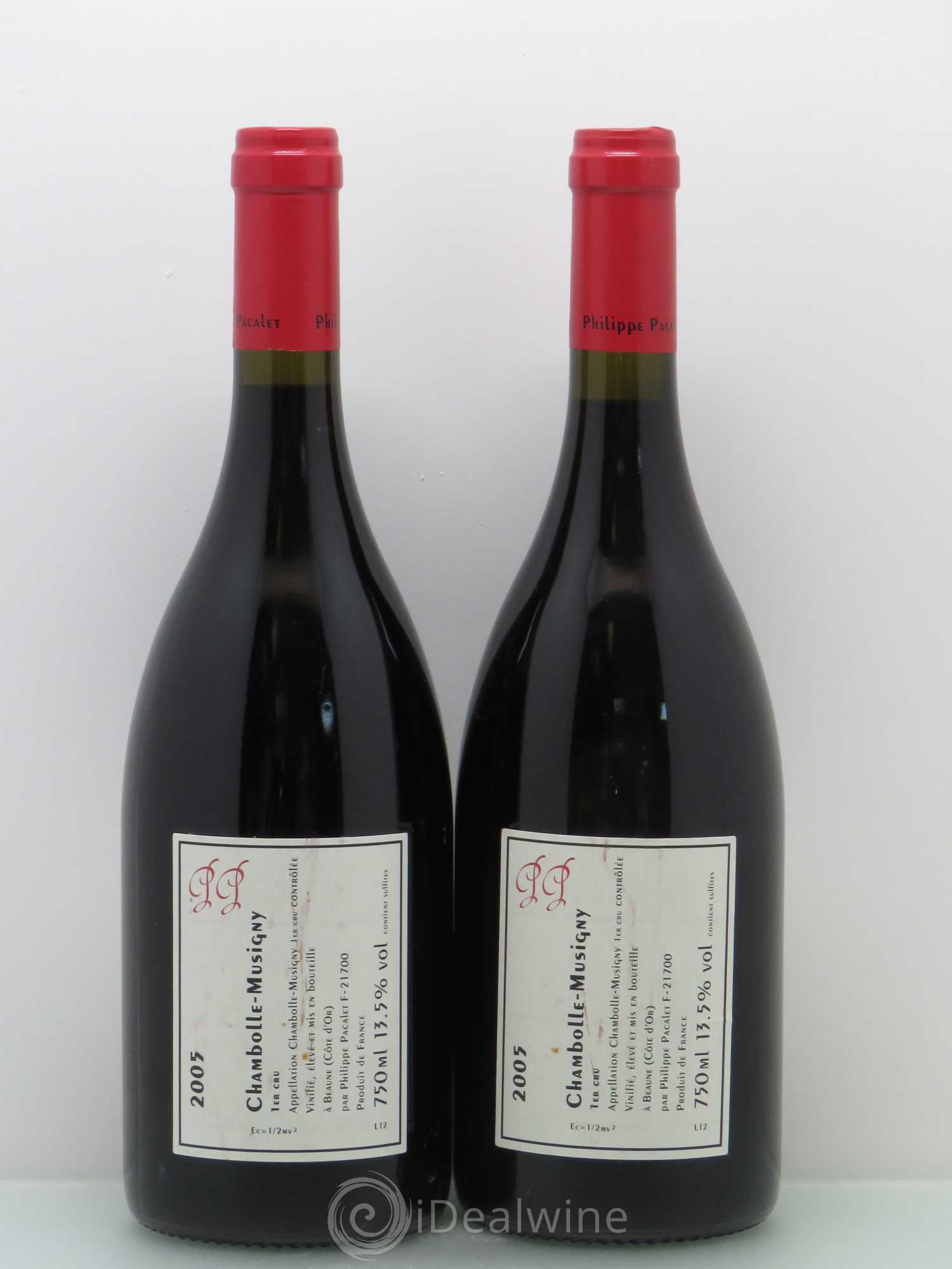 Chambolle-Musigny 1er Cru Philippe Pacalet 2005 - Lot de 2 bouteilles - 1