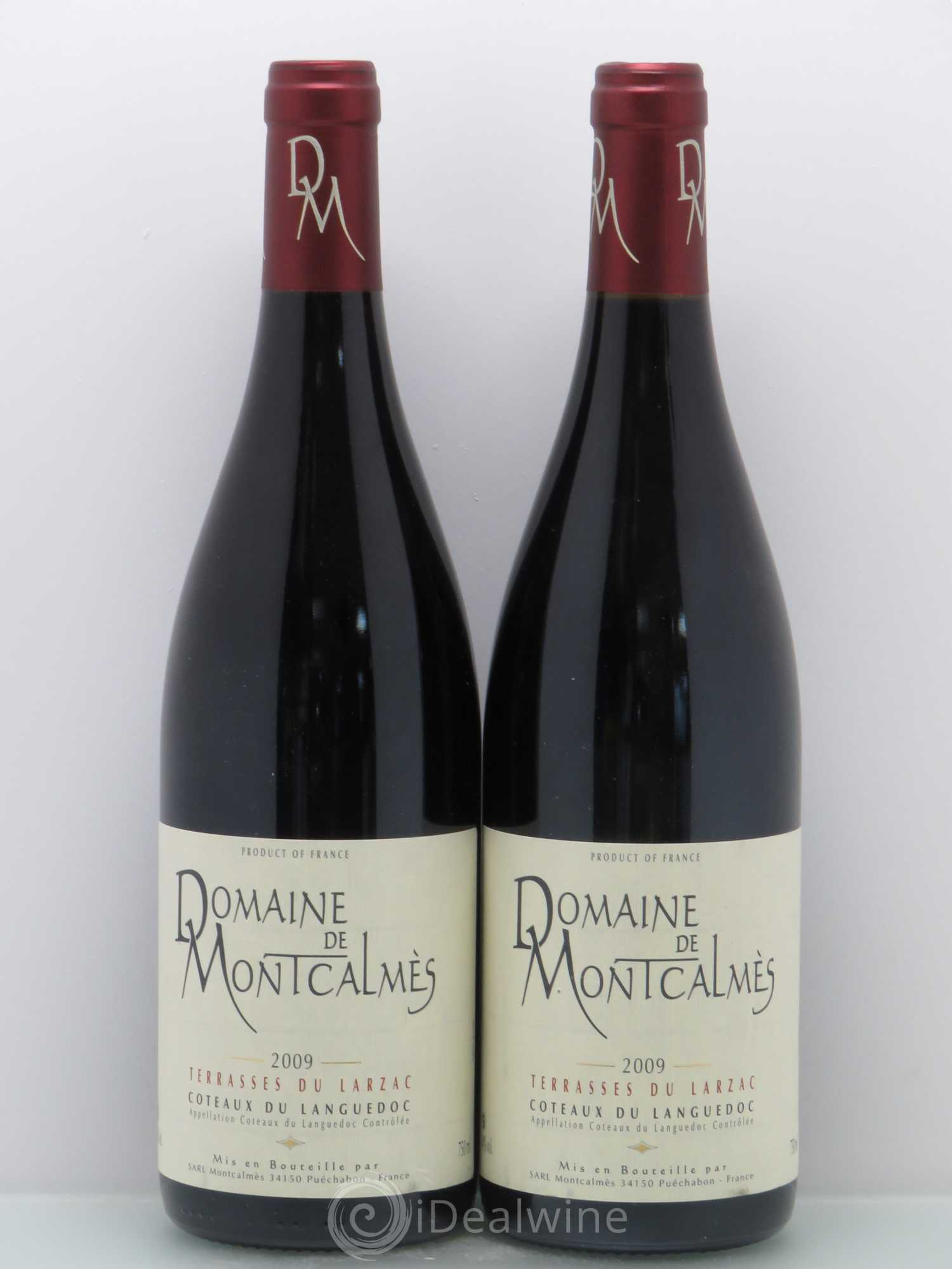 Terrasses du Larzac Domaine de Montcalmès Frédéric Pourtalié 2009 - Lot de 2 bouteilles - 0