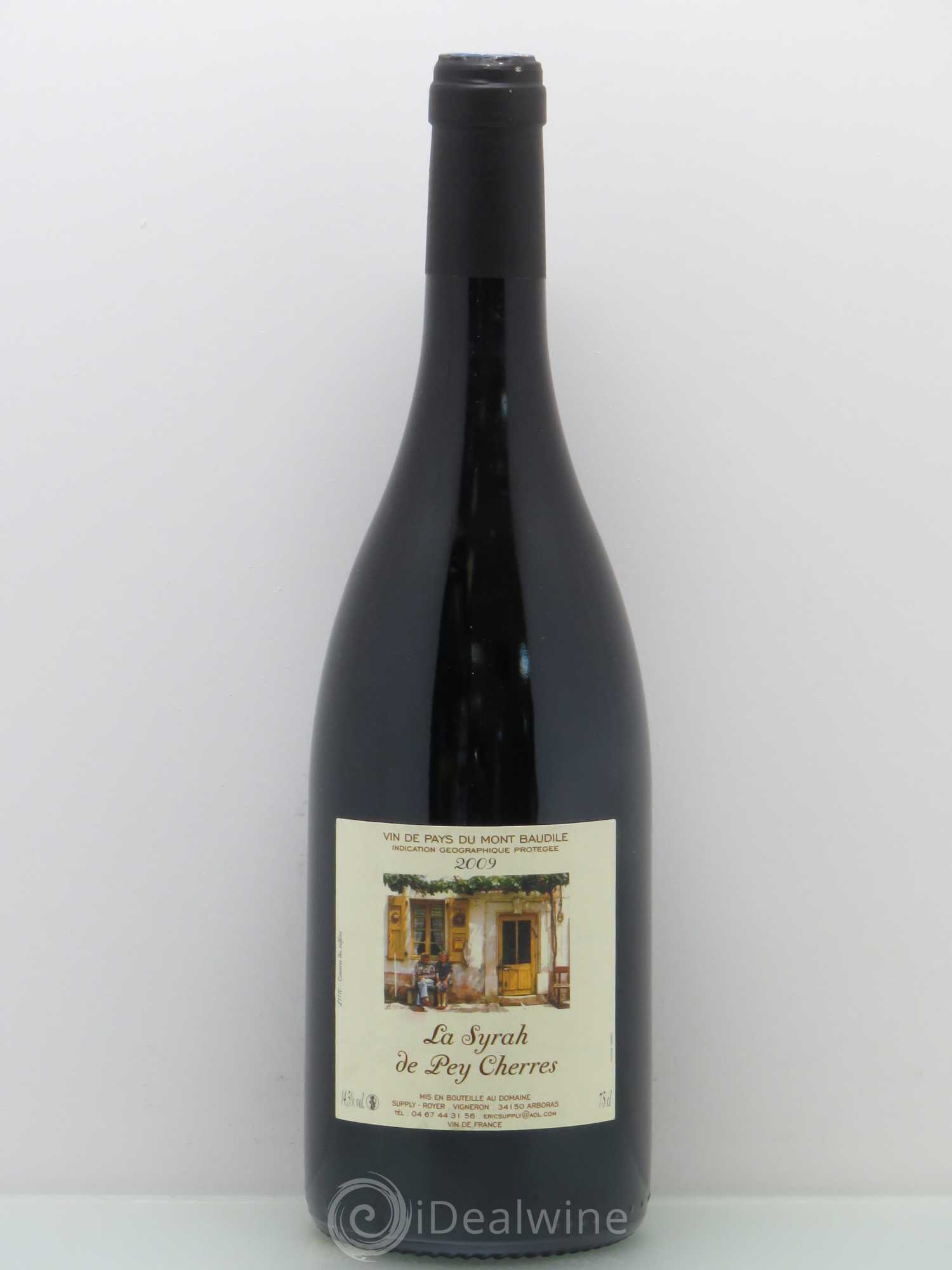 Divers Domaine Supply Royer Vdp Mont Baudile Syrah De Pey Cherres 2009 - Posten von 1 Flasche - 0