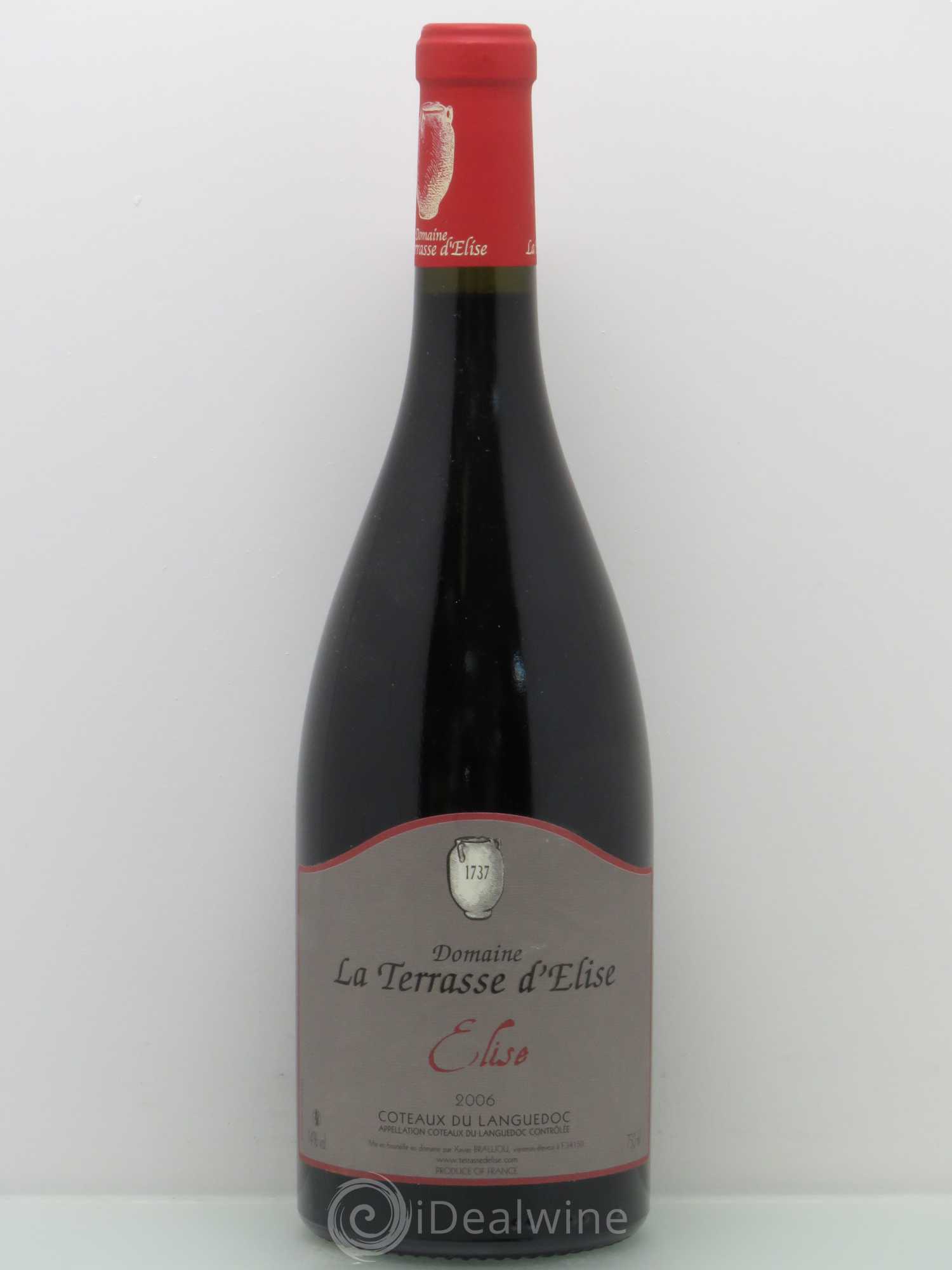 Coteaux du Languedoc Elise Terrasse d'Elise (Domaine de la) 2006 - Lot de 1 bouteille - 0