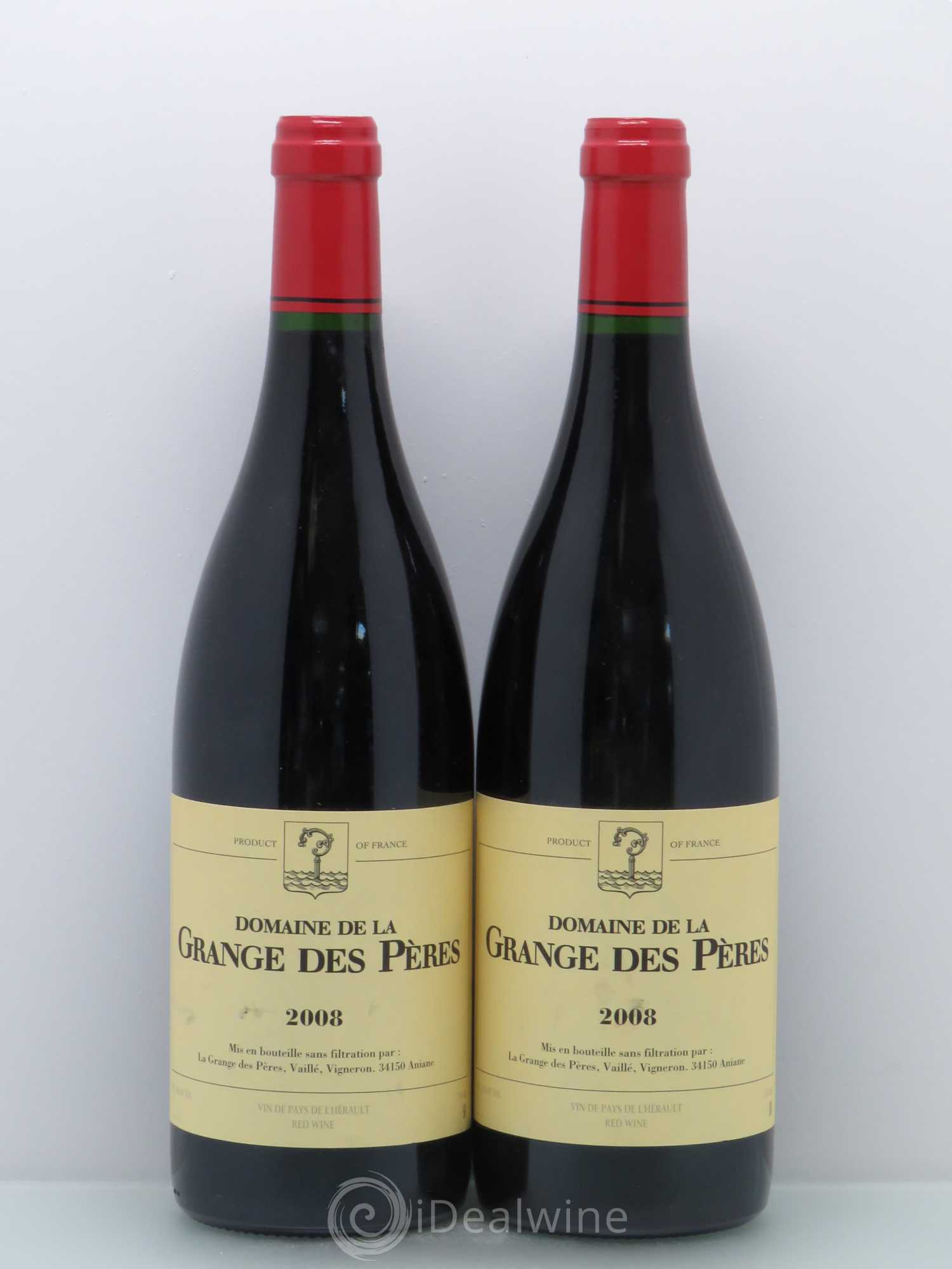 Pays d'Hérault Grange des Pères Laurent Vaillé 2008 - Lot de 2 bouteilles - 0