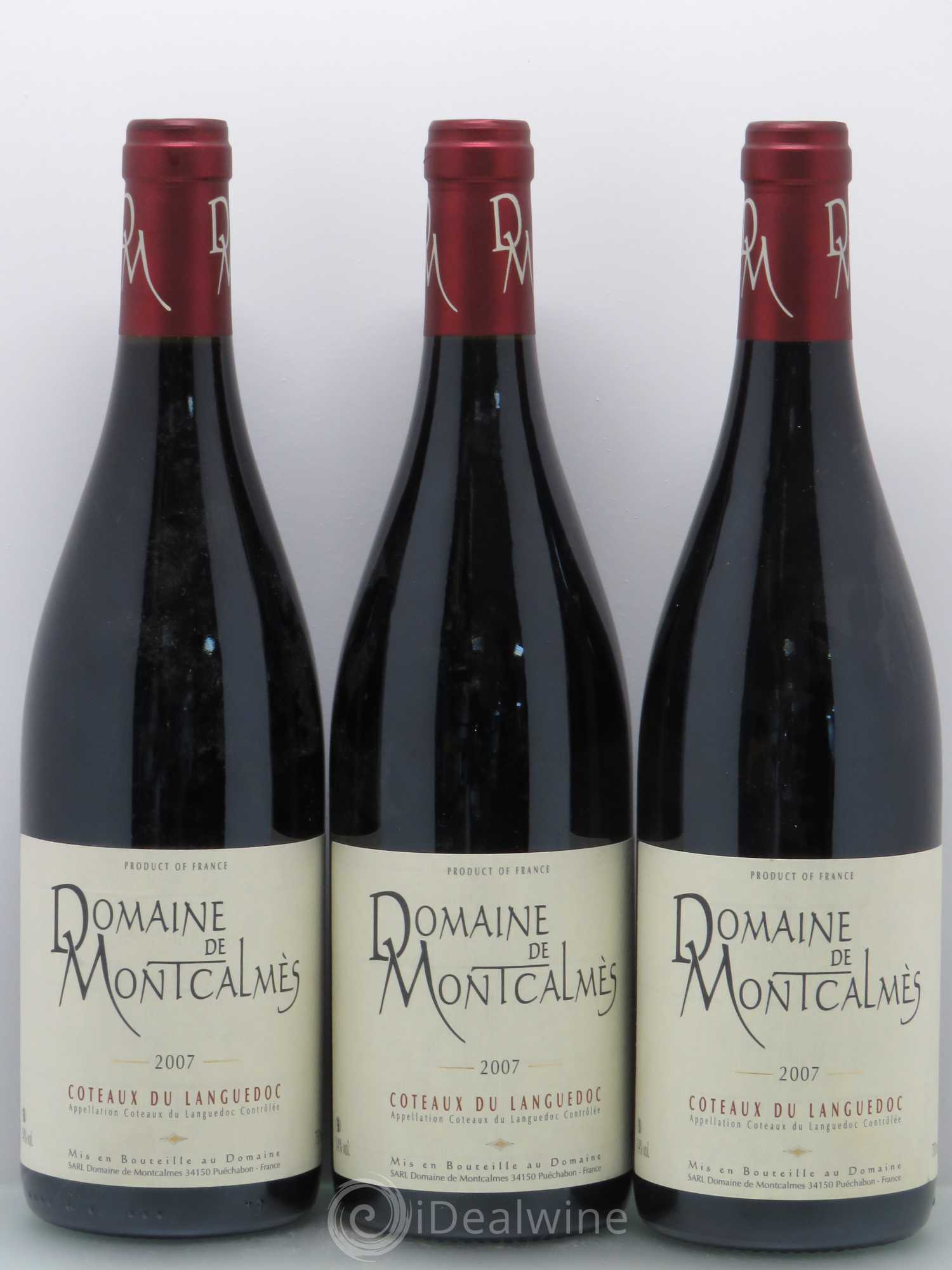 Terrasses du Larzac Domaine de Montcalmès Frédéric Pourtalié 2007 - Lot de 3 bouteilles - 0