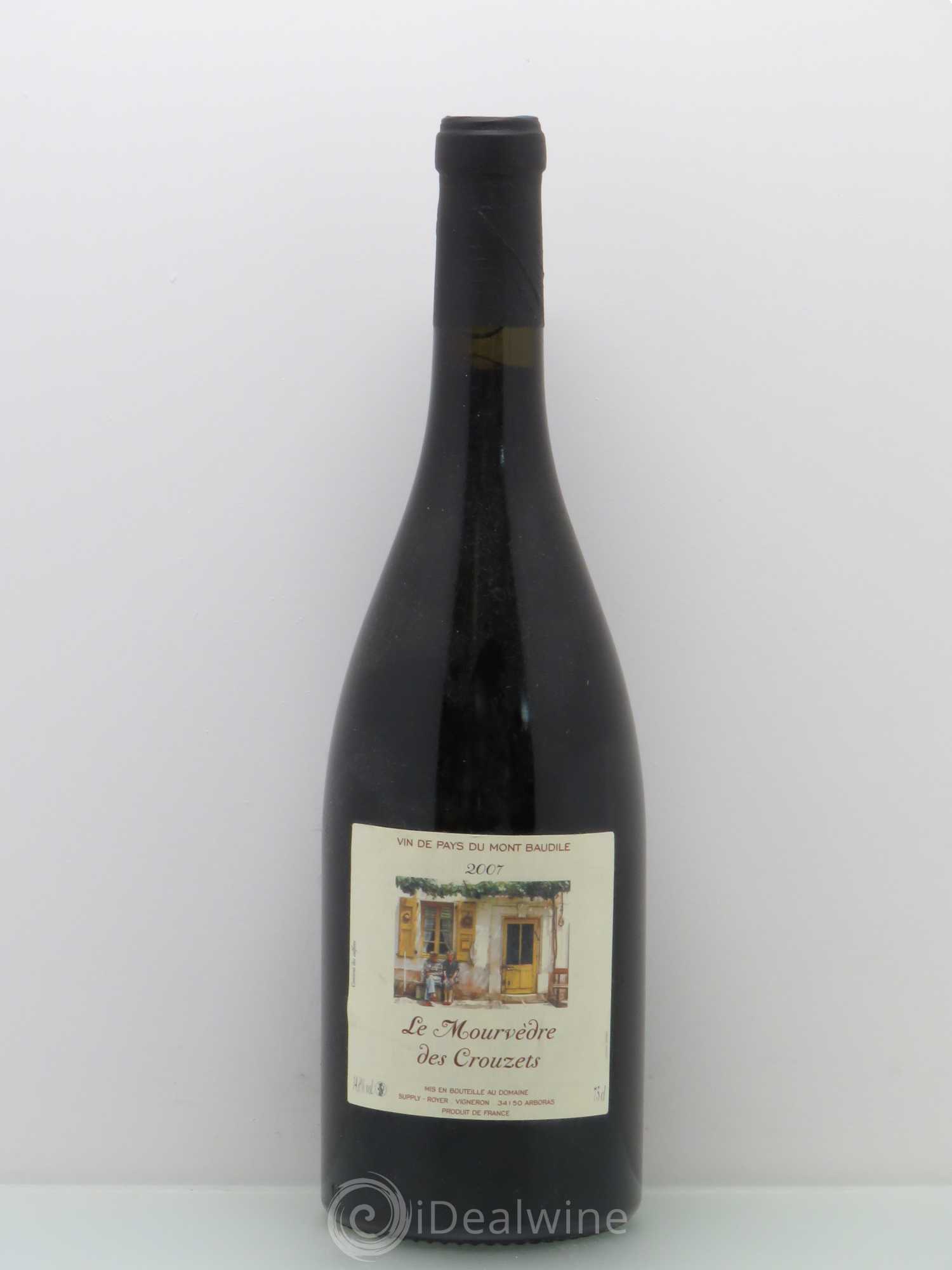 Divers Domaine Supply Royer Vdp Mont Baudile Mourvèdre Du Crouzet 2007 - Posten von 1 Flasche - 0