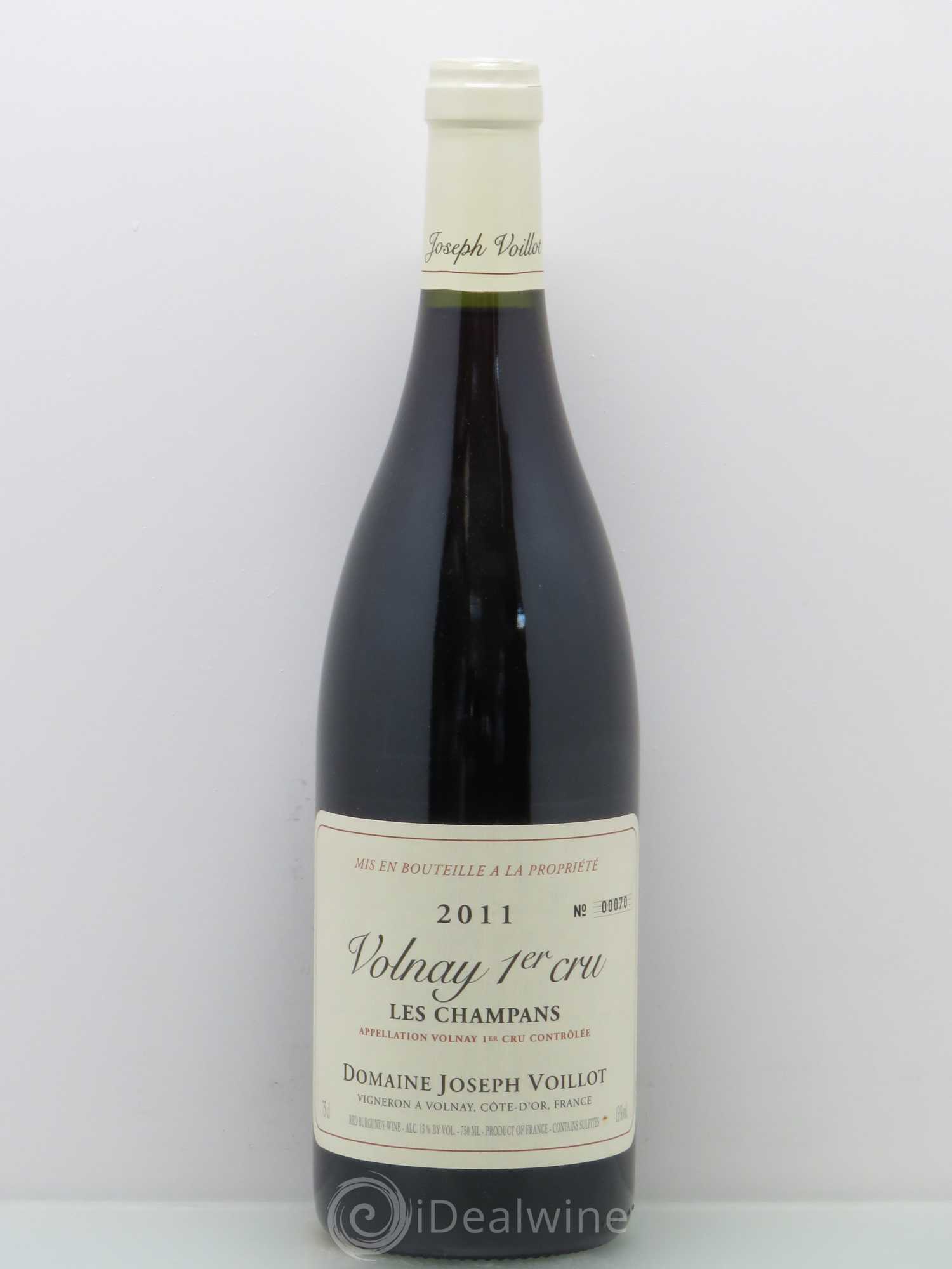 Volnay 1er Cru les Champans Joseph Voillot (Domaine) 2011 - Lot de 1 bouteille - 0