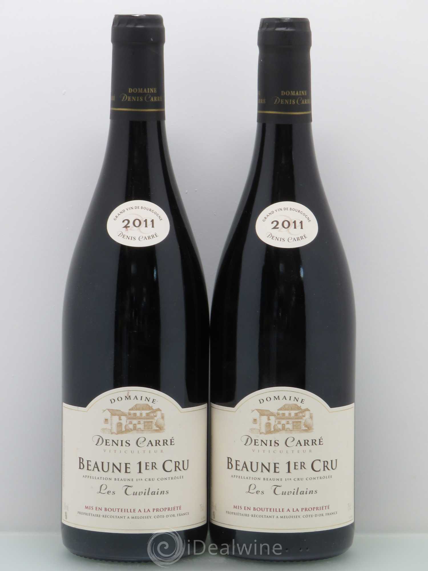Beaune 1er Cru Denis Carre Les Tuvilains 2011 - Posten von 2 Flaschen - 0