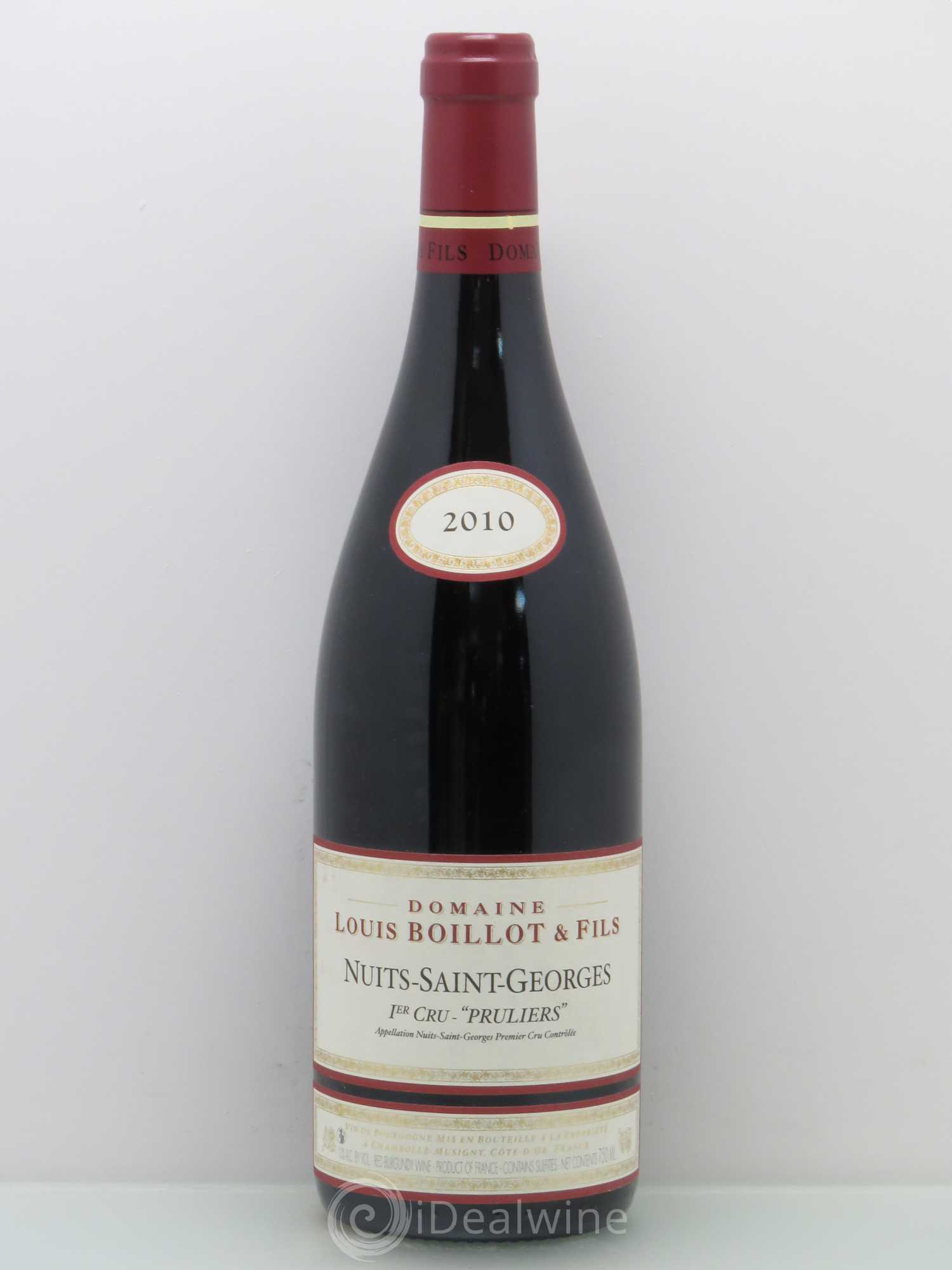 Nuits-Saint-Georges 1er Cru Louis Boillot Pruliers 2010 - Posten von 1 Flasche - 0