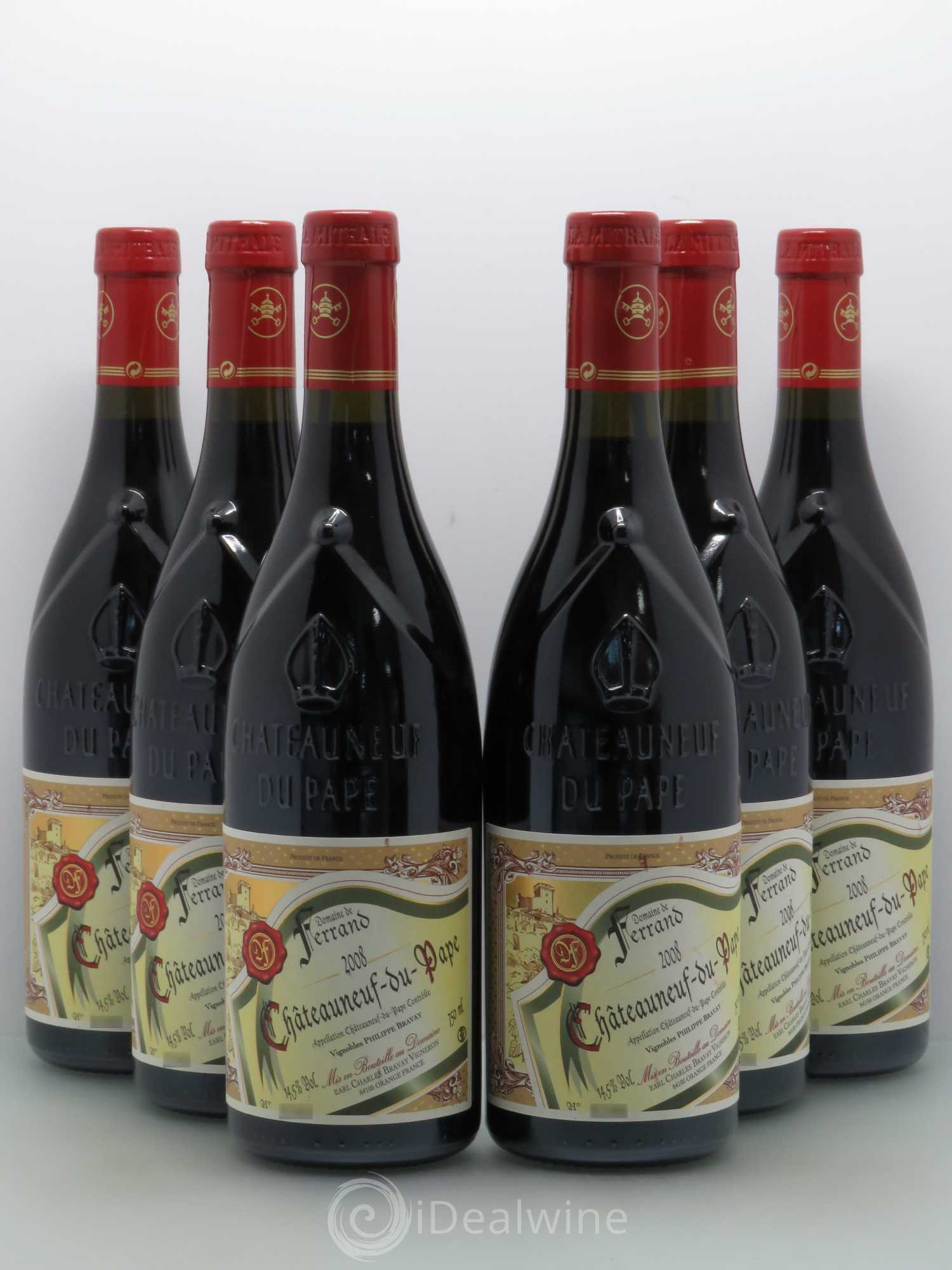 Châteauneuf-du-Pape Domaine De Ferrand 2008 - Lot de 6 bouteilles - 0