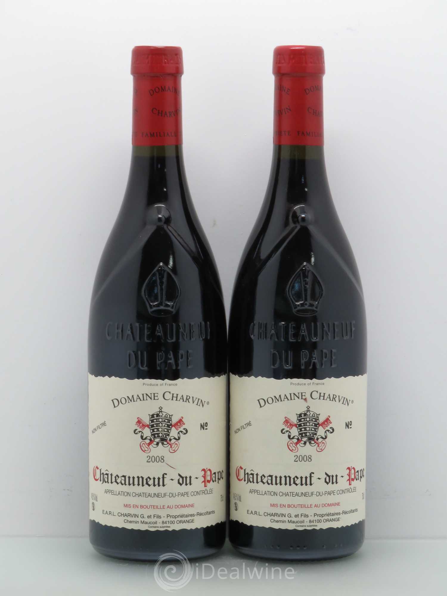 Châteauneuf-du-Pape Charvin (Domaine) 2008 - Lot de 2 bouteilles - 0
