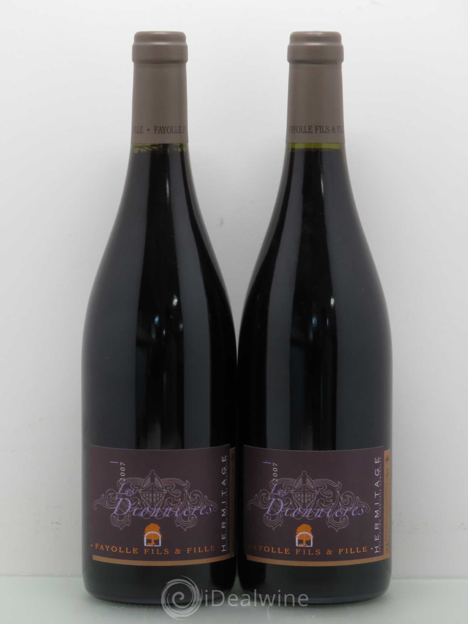 Hermitage Domaine Fils Et Fille Fayolle Dionnieres 2007 - Posten von 2 Flaschen - 0