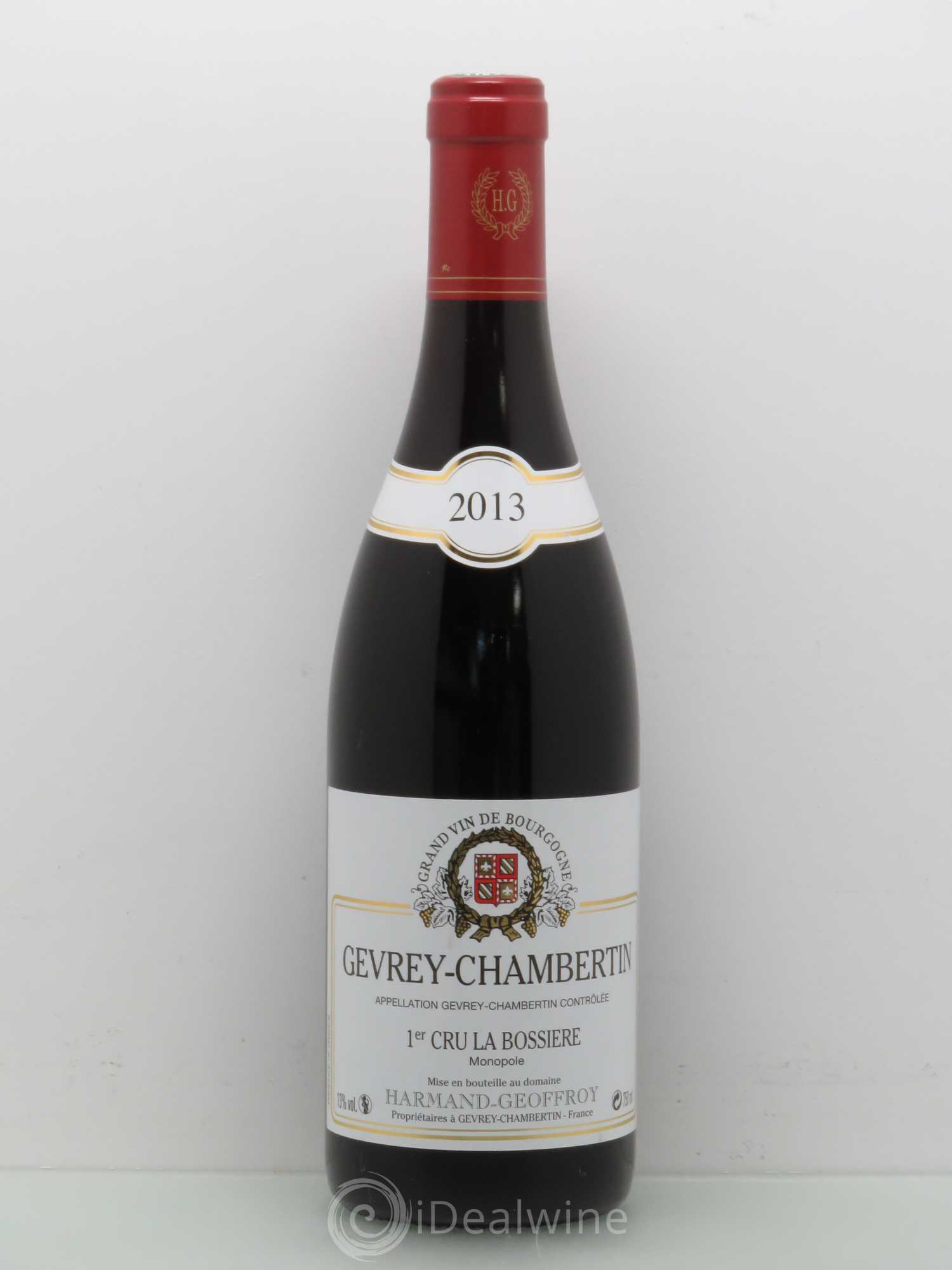 Gevrey-Chambertin 1er Cru La Bossière Harmand-Geoffroy (Domaine) 2013 - Lot de 1 bouteille - 0