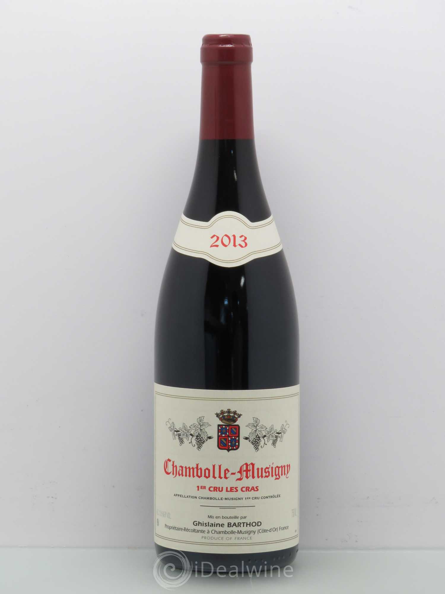 Chambolle-Musigny 1er Cru Les Cras Ghislaine Barthod 2013 - Lot de 1 bouteille - 0
