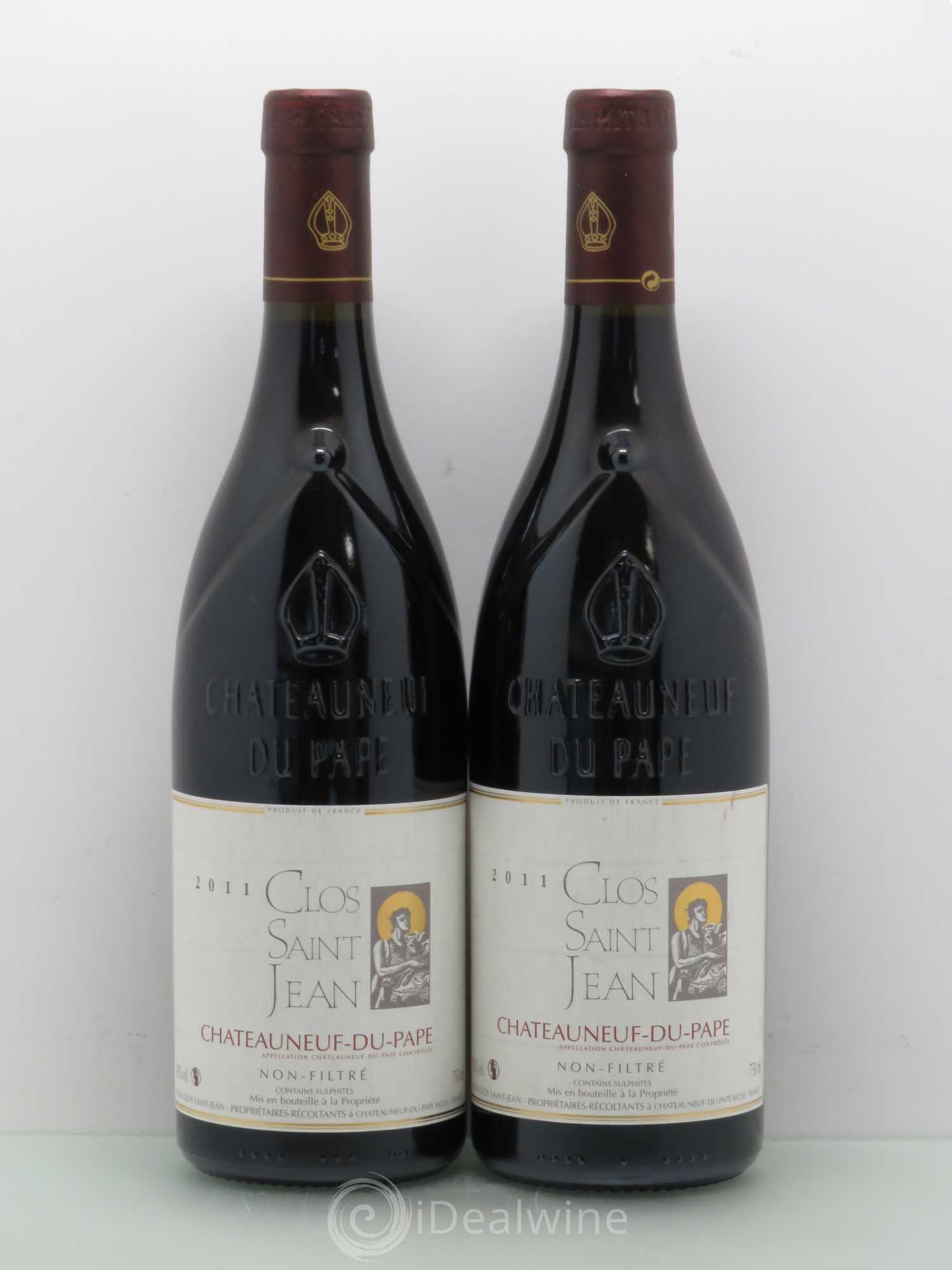 Châteauneuf-du-Pape Clos Saint-Jean Pascal et Vincent Maurel 2011 - Lot de 2 bouteilles - 0