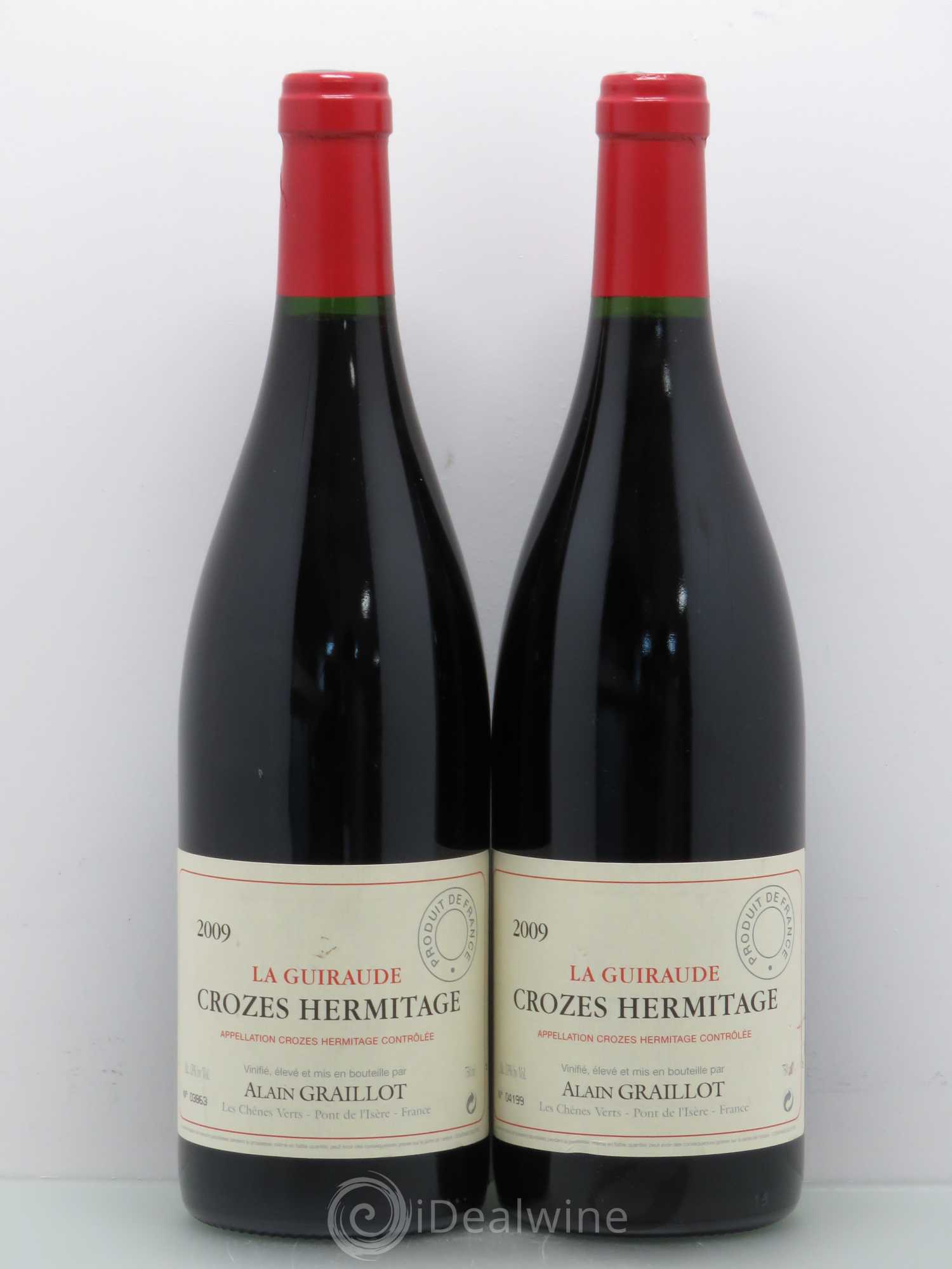 Crozes-Hermitage La Guiraude Domaine Graillot 2009 - Lot de 2 bouteilles - 0