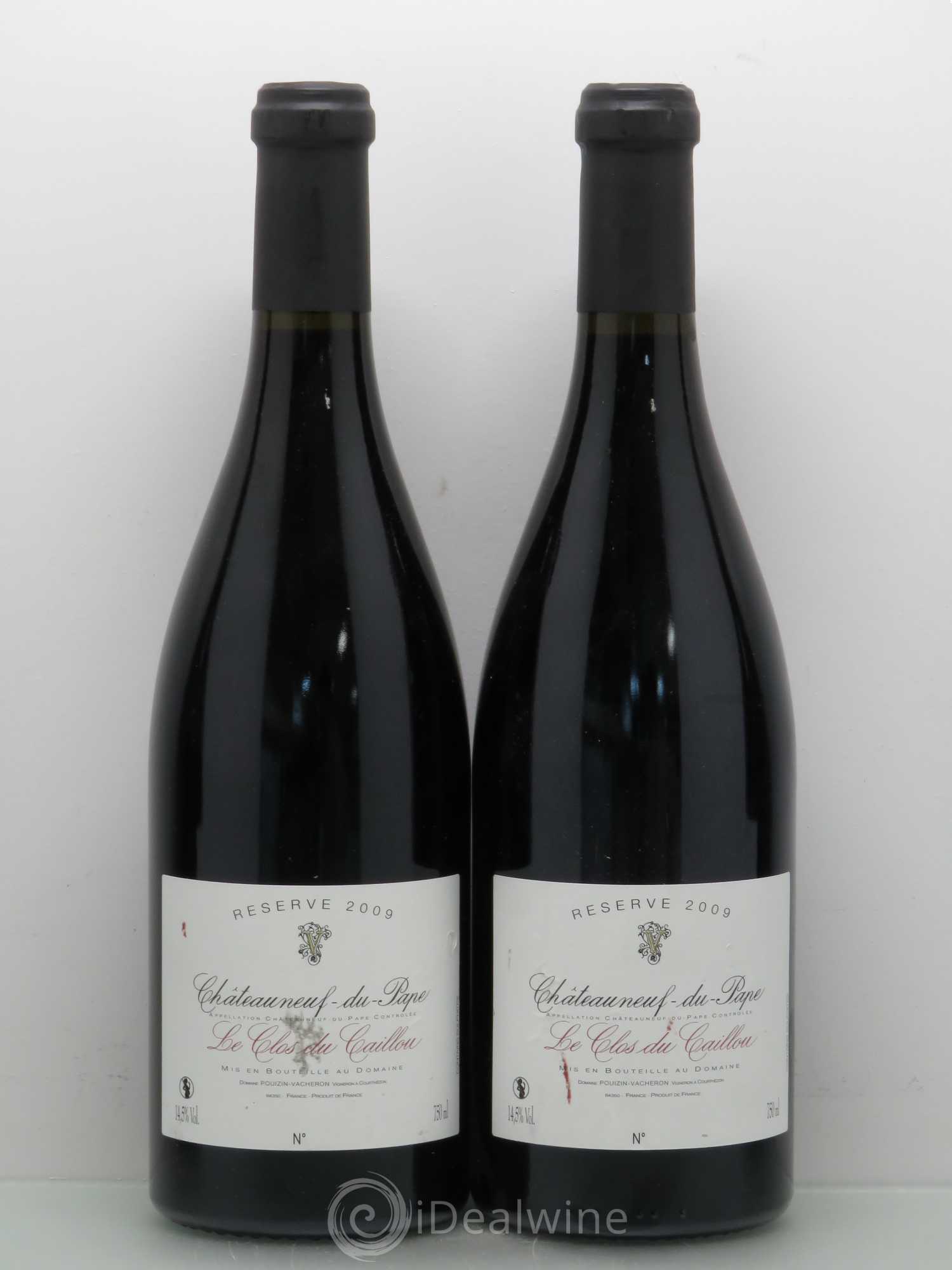 Châteauneuf-du-Pape Domaine Le Clos du Caillou Réserve Sylvie Vacheron 2009 - Lot de 4 bouteilles - 1