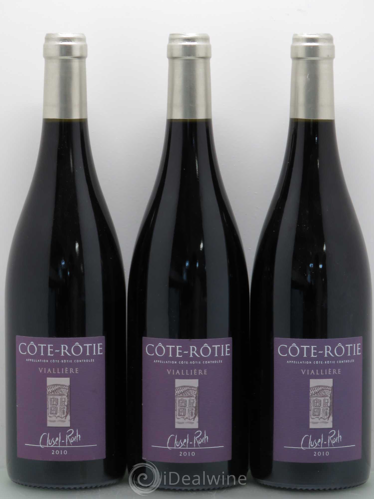 Côte-Rôtie Viallière Clusel-Roch 2010 - Lot de 3 bouteilles - 0