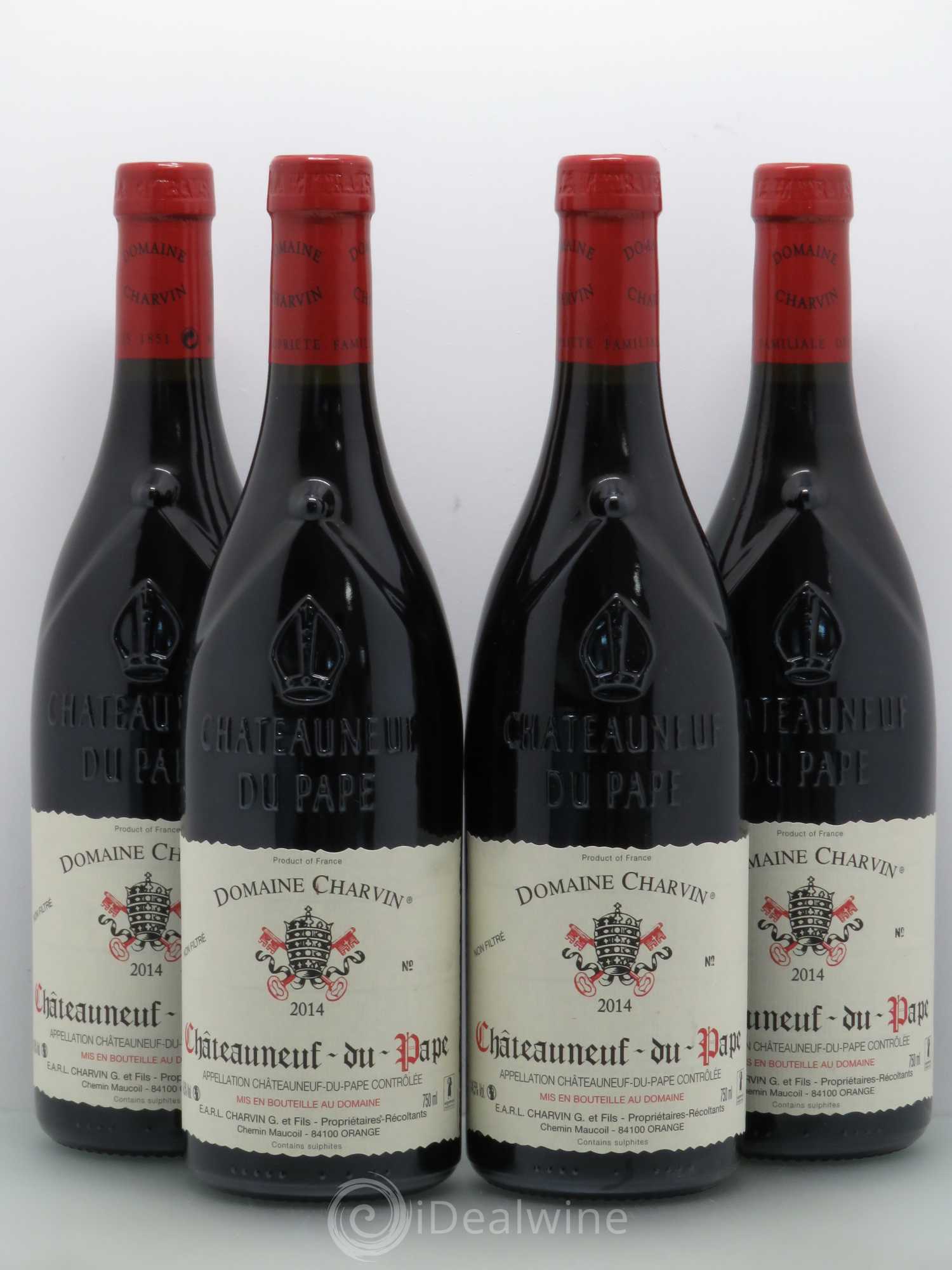 Châteauneuf-du-Pape Charvin (Domaine) 2014 - Lot de 4 bouteilles - 0