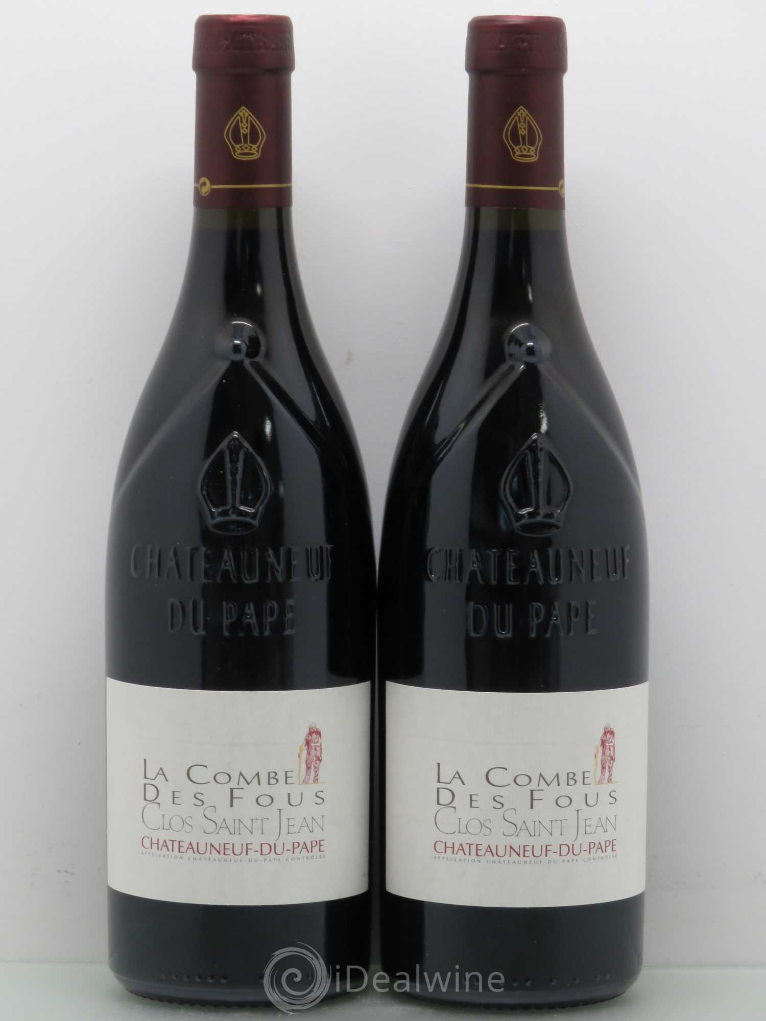 Châteauneuf-du-Pape Clos Saint-Jean La Combe des Fous Pascal et Vincent Maurel 2011 - Lot de 2 bouteilles - 0