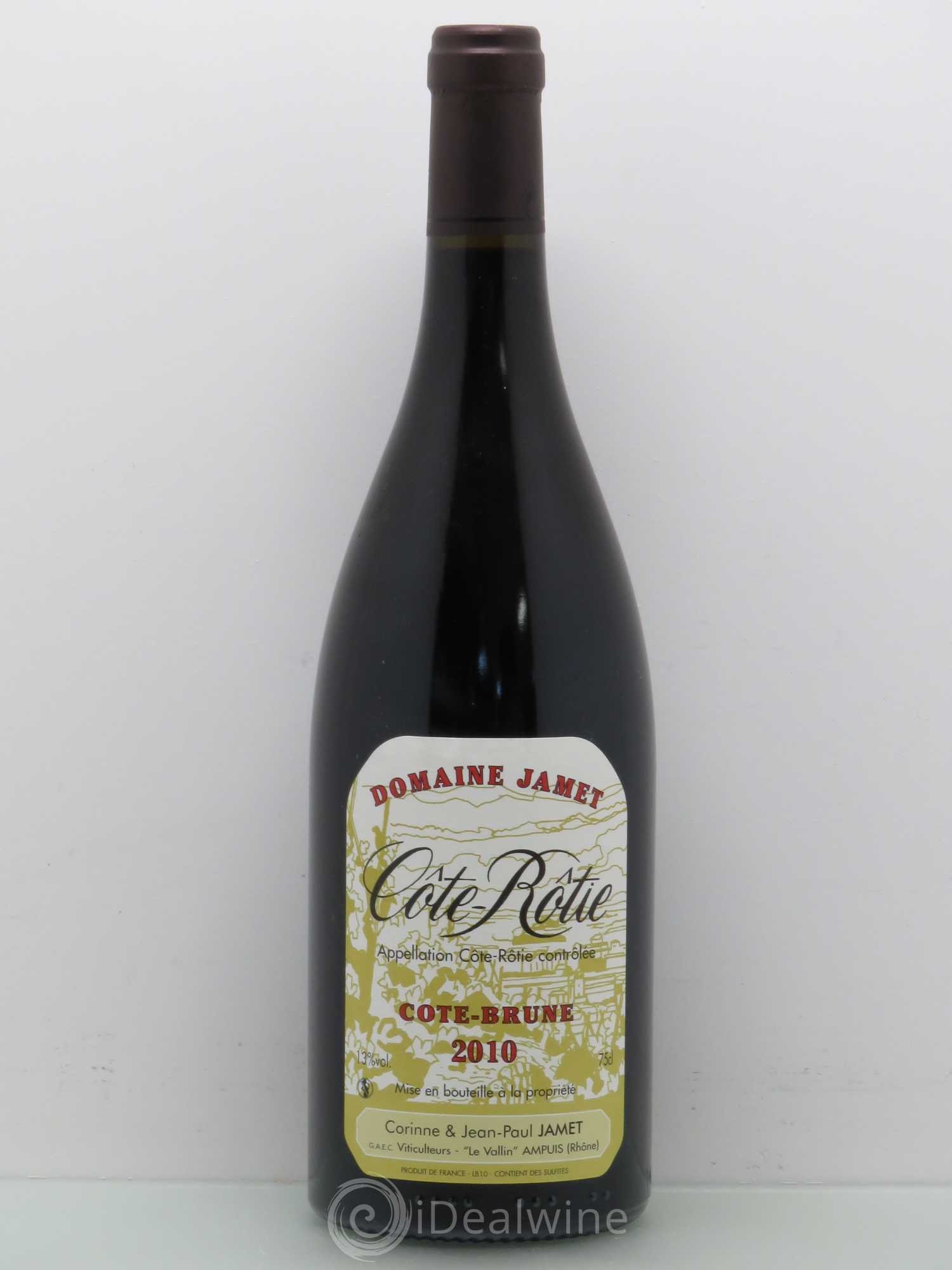 Côte-Rôtie Côte Brune Jamet (Domaine) 2010 - Lot de 1 bouteille - 0