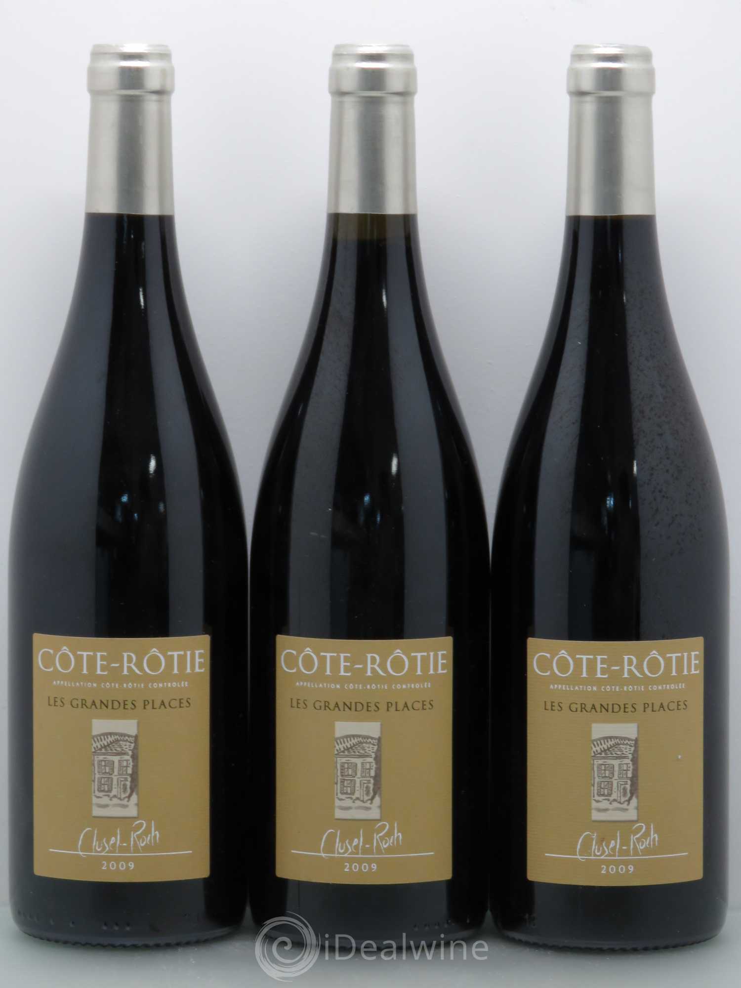 Côte-Rôtie Les Grandes Places Clusel-Roch 2009 - Lot de 3 bouteilles - 0