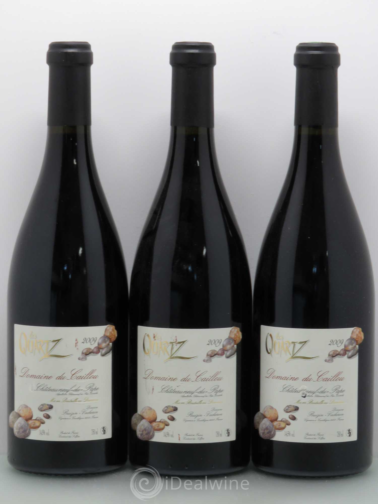 Châteauneuf-du-Pape Quartz Domaine du Caillou 2009 - Posten von 3 Flaschen - 0