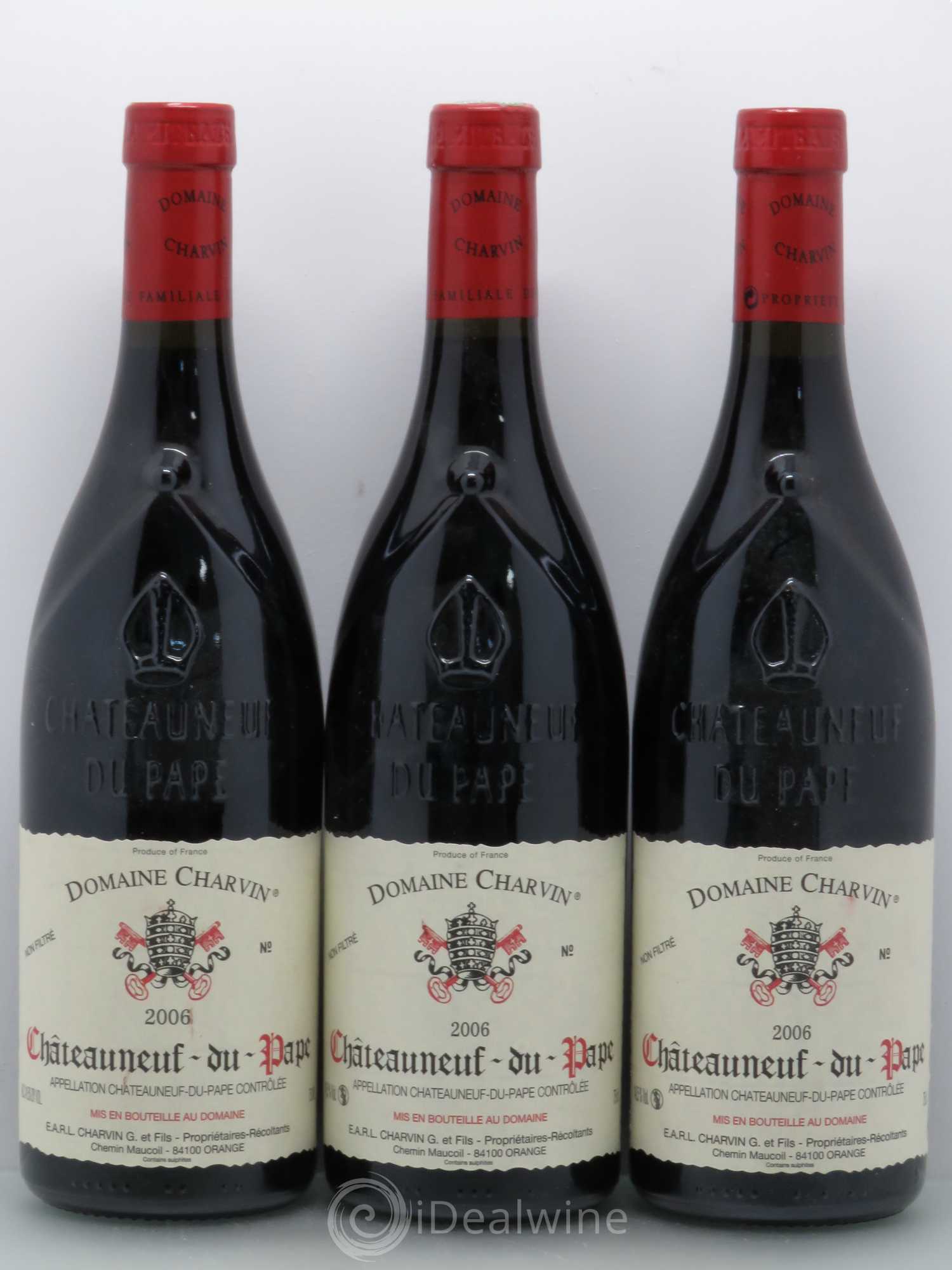 Châteauneuf-du-Pape Charvin (Domaine) 2006 - Lot de 3 bouteilles - 0