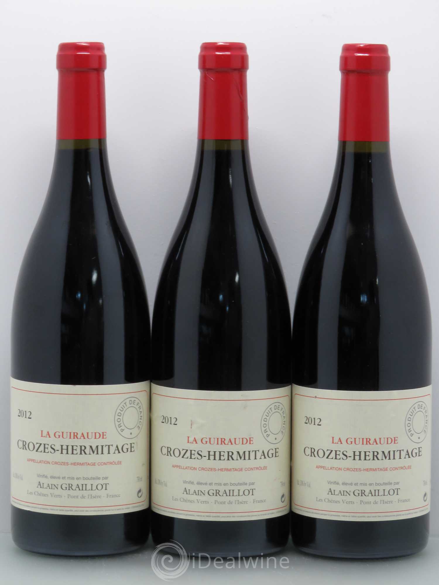 Crozes-Hermitage La Guiraude Domaine Graillot 2012 - Lot de 3 bouteilles - 0