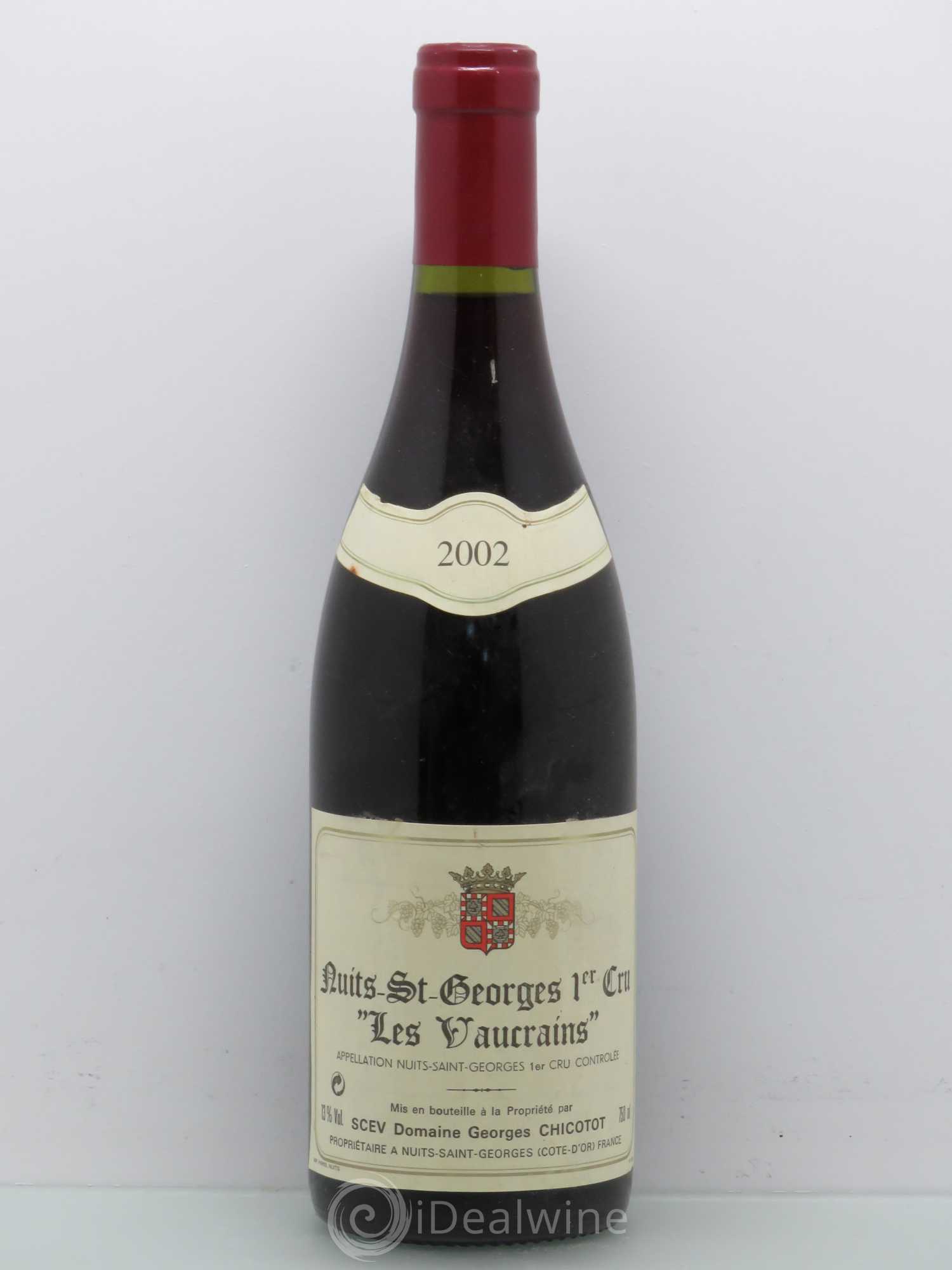 Nuits-Saint-Georges 1er Cru Georges & Pascale Chicotot Vaucrains 2002 - Posten von 1 Flasche - 0