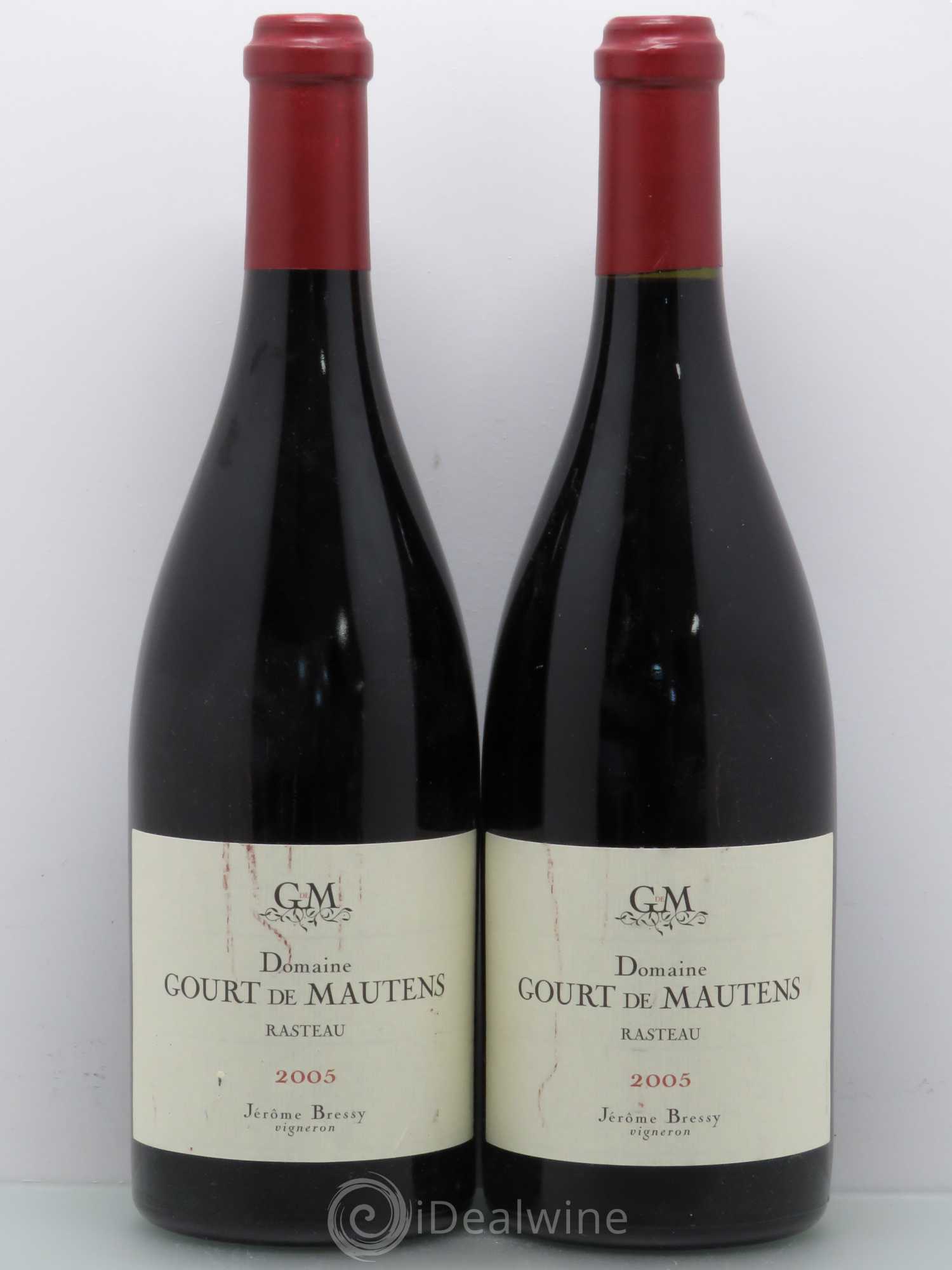 Rasteau Domaine Gourt de Mautens - Jérôme Bressy 2005 - Lot de 2 bouteilles - 0
