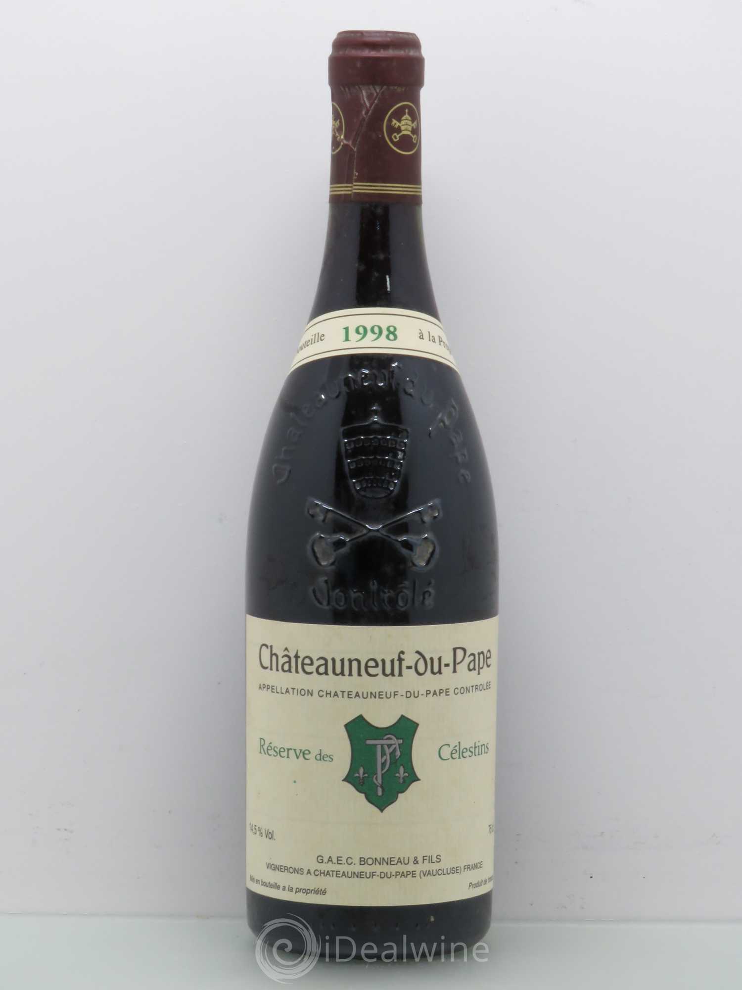 Châteauneuf-du-Pape Réserve des Célestins Henri Bonneau & Fils 1998 - Lot de 1 bouteille - 0