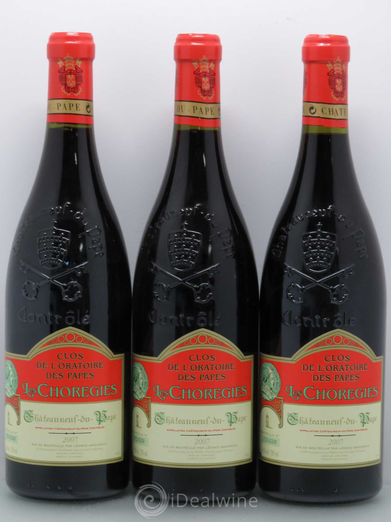 Châteauneuf-du-Pape Clos De L'Oratoire Des Papes Les Choregies 2007 - Posten von 3 Flaschen - 0