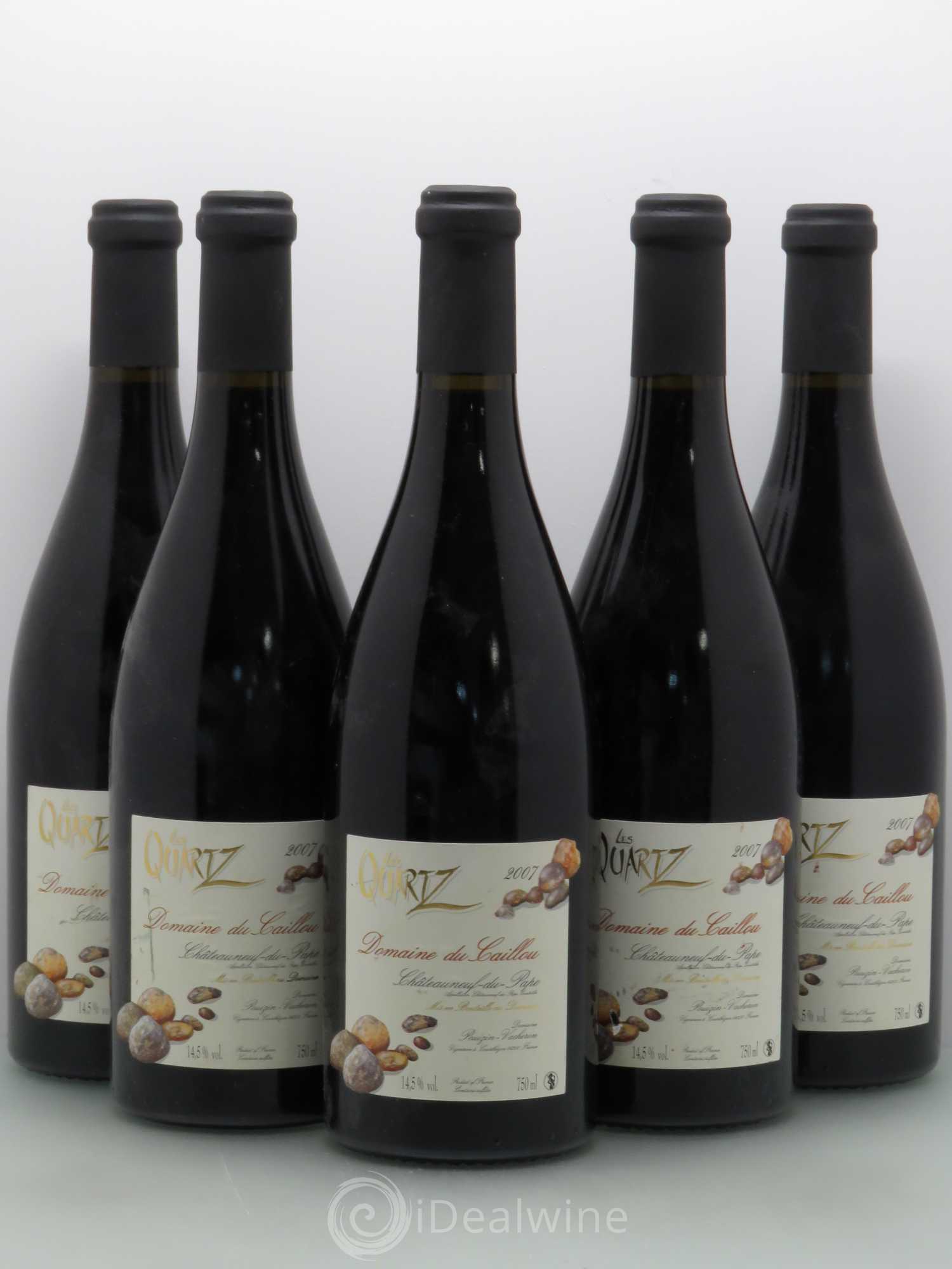 Châteauneuf-du-Pape Quartz Domaine du Caillou 2007 - Posten von 5 Flaschen - 0