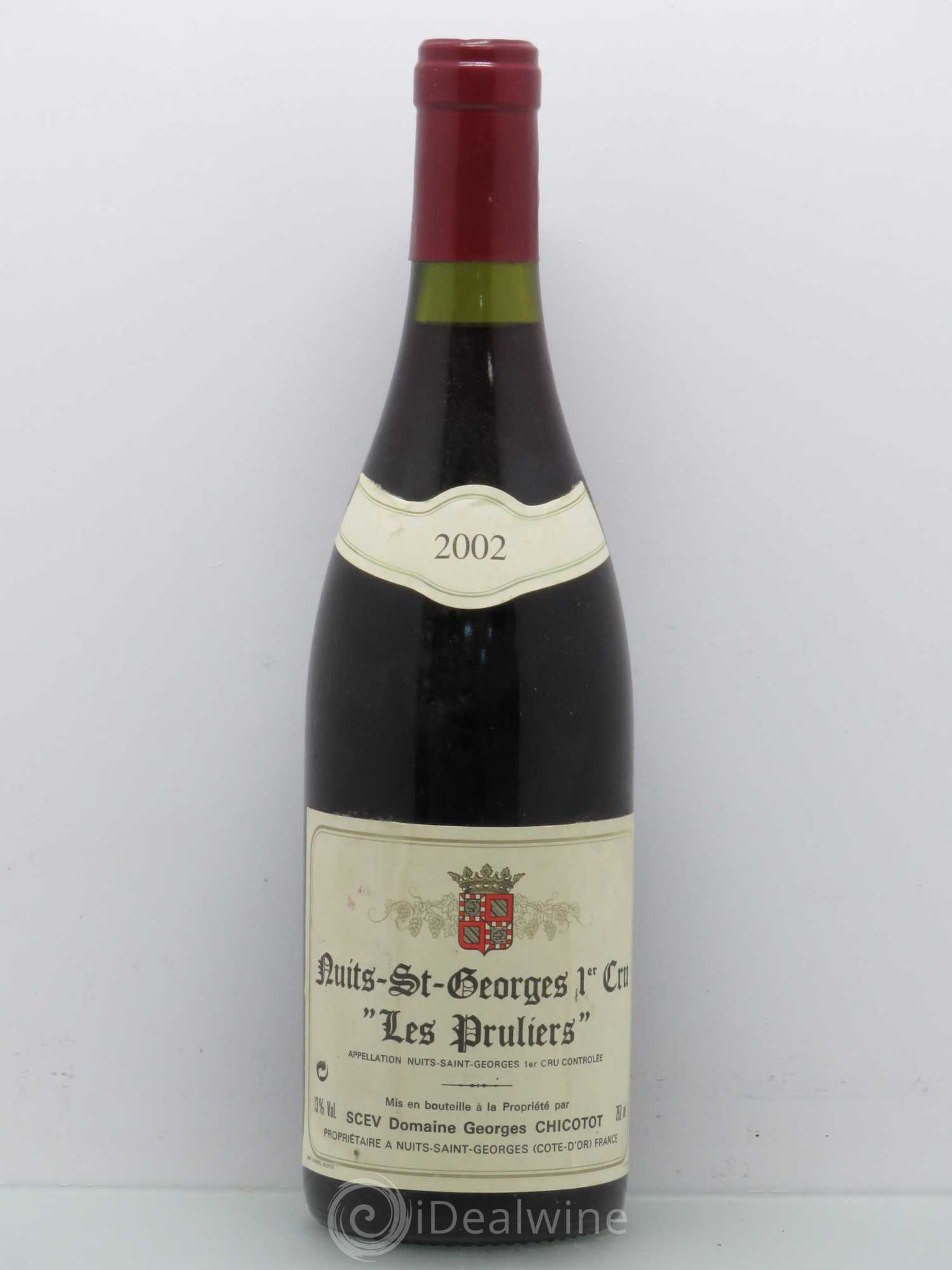 Nuits-Saint-Georges 1er Cru Georges & Pascale Chicotot Pruliers 2002 - Posten von 1 Flasche - 0