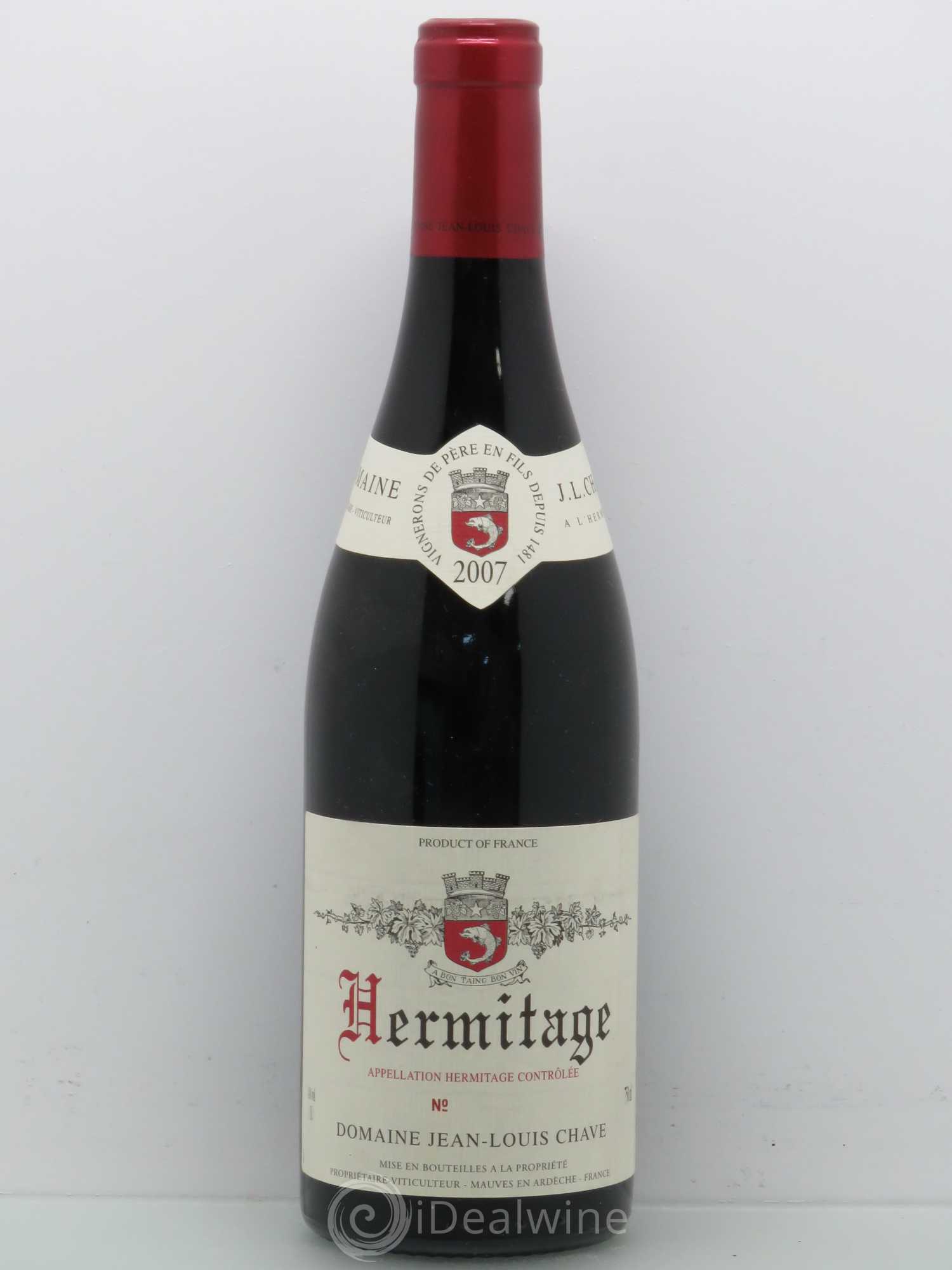 Hermitage Jean-Louis Chave 2007 - Lot de 1 bouteille - 0