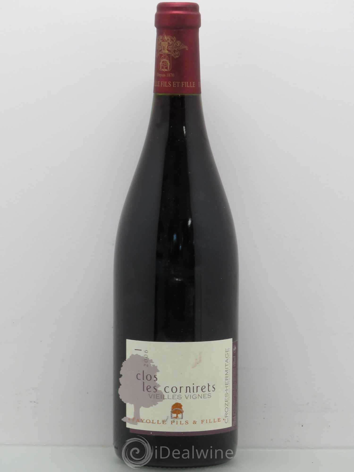 Crozes-Hermitage Domaine Fils Et Fille Fayolle Clos Des Cornirets 2006 - Posten von 1 Flasche - 0